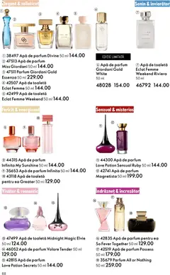 Ofertele Oriflame valabile de la 11.02.2026 | Pagină: 88 | Produse: Apă de parfum, Parfum, Apă de toaletă, Apă