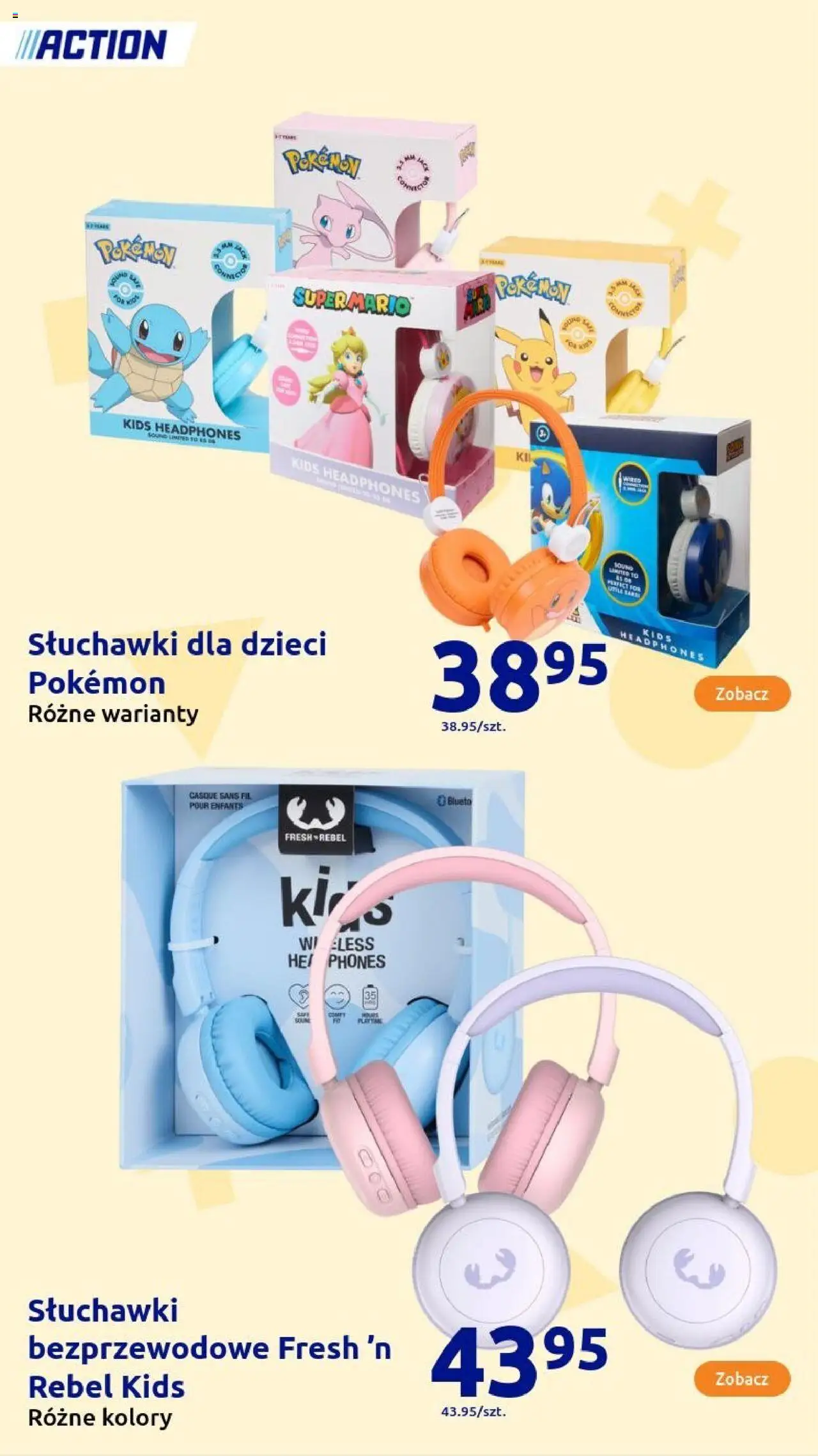 Action Gazetka - Presents od 01.10.2025 | Strona: 153 | Produkty: Słuchawki, Słuchawki bezprzewodowe