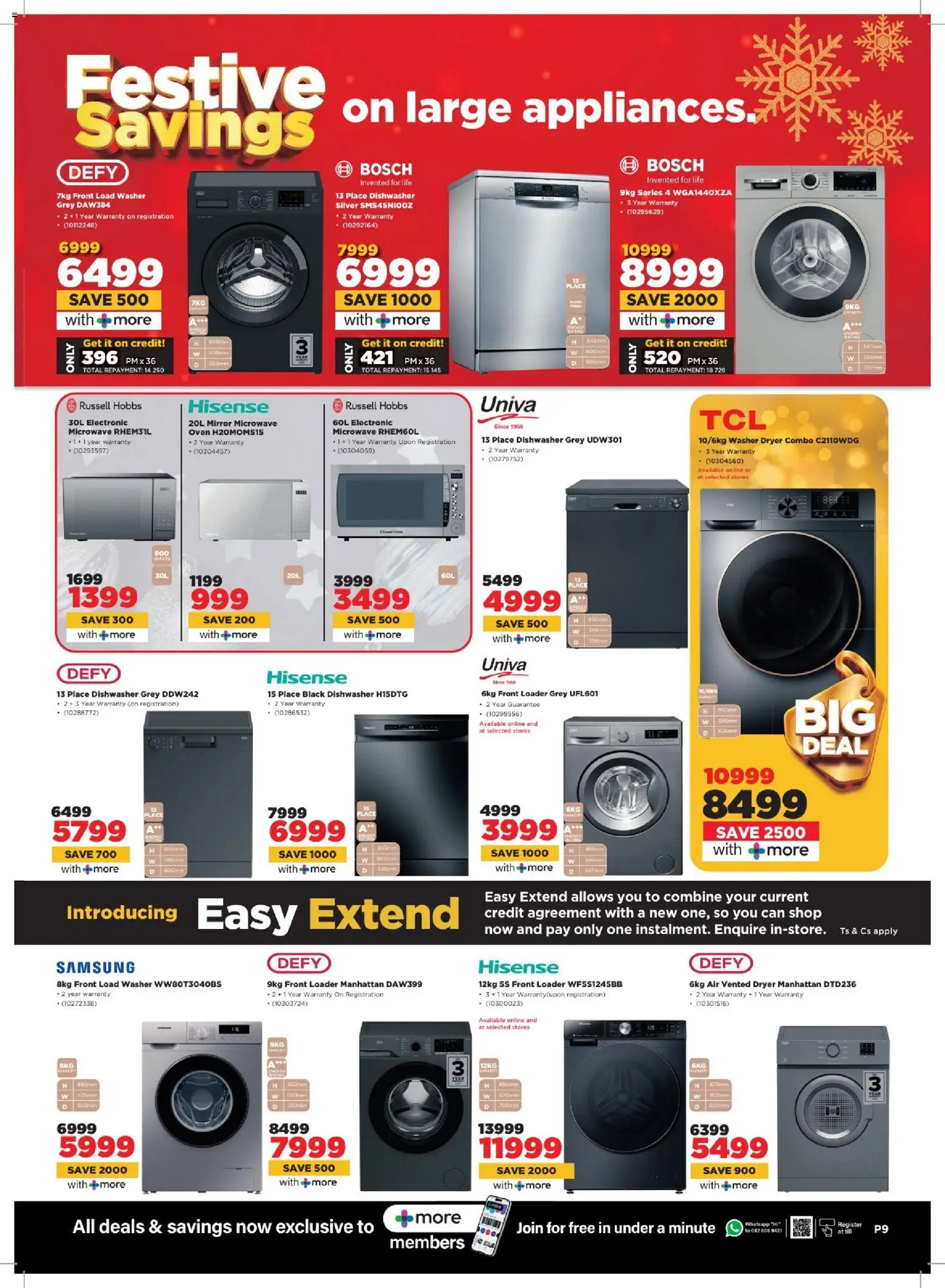 New HiFi Corp catalogue – valid from 02.12.2025 | Page: 9 | Products: Dryer, Oven, Mirror, Microwave