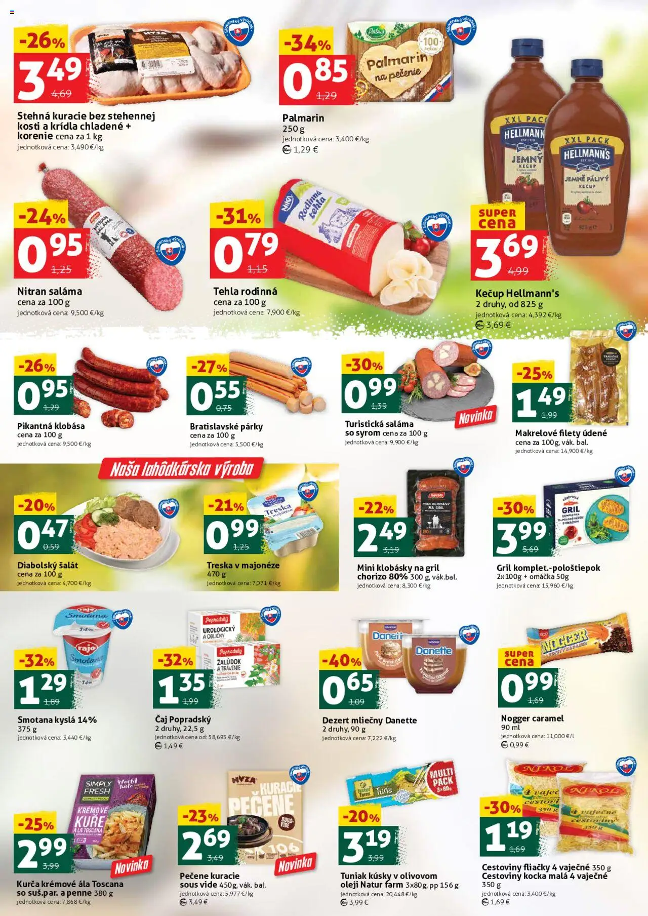 COOP Jednota víkendová ponuka │ platný od 22.08.2025 | Strana: 2 | Produkty: Gril, Cestoviny, Smotana, Šalát