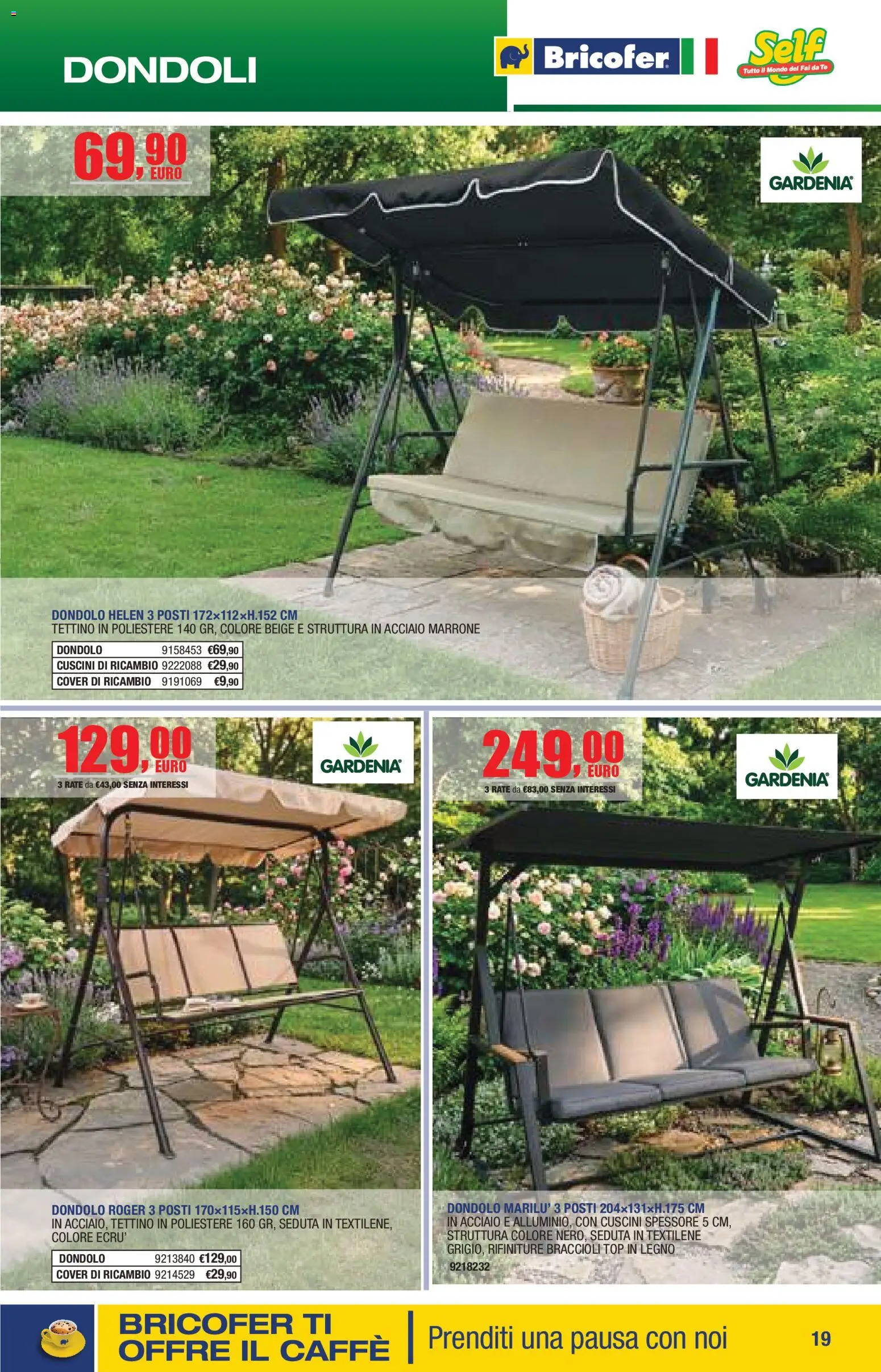 Volantino Self del 14.04.2026 | Pagina: 19 | Prodotti: Caffè, Tè, Braccioli, Dondolo