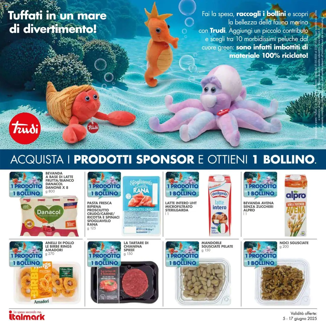 Volantino Italmark del 05.06.2025 | Pagina: 20 | Prodotti: Pollo, Noci, Mandorle, Spinaci