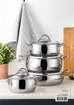 04.09.2025 tarihinden itibaren geçerli olan Karaca kataloğu önizlemesi | Sayfa: 33 | Ürünler: Tencere seti