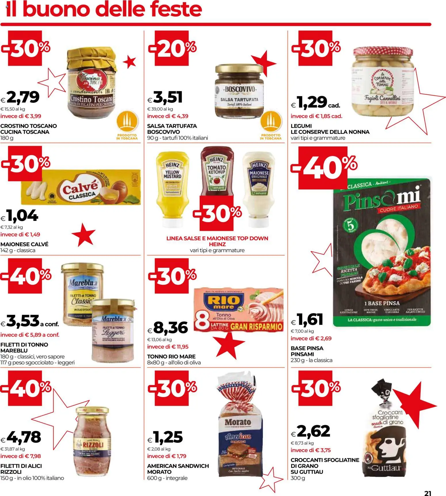 Volantino COOP del 16.12.2025 | Pagina: 21 | Prodotti: Salsa, Olio, Top, Tonno