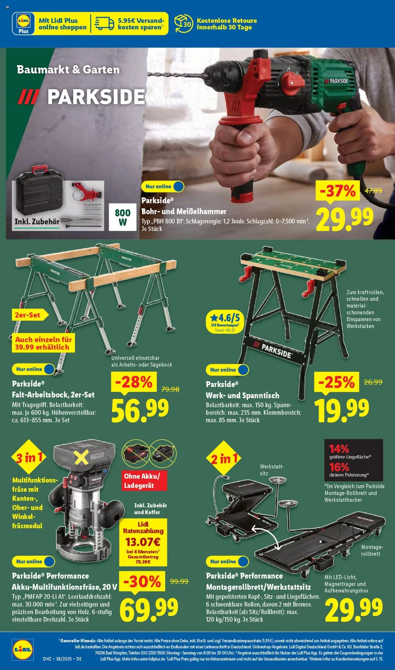 Lidl Prospekt Aarbergen – gültig ab 15.09.2025 | Seite: 4 | Produkte: Bad, Koffer, Ladegerät, Telefon