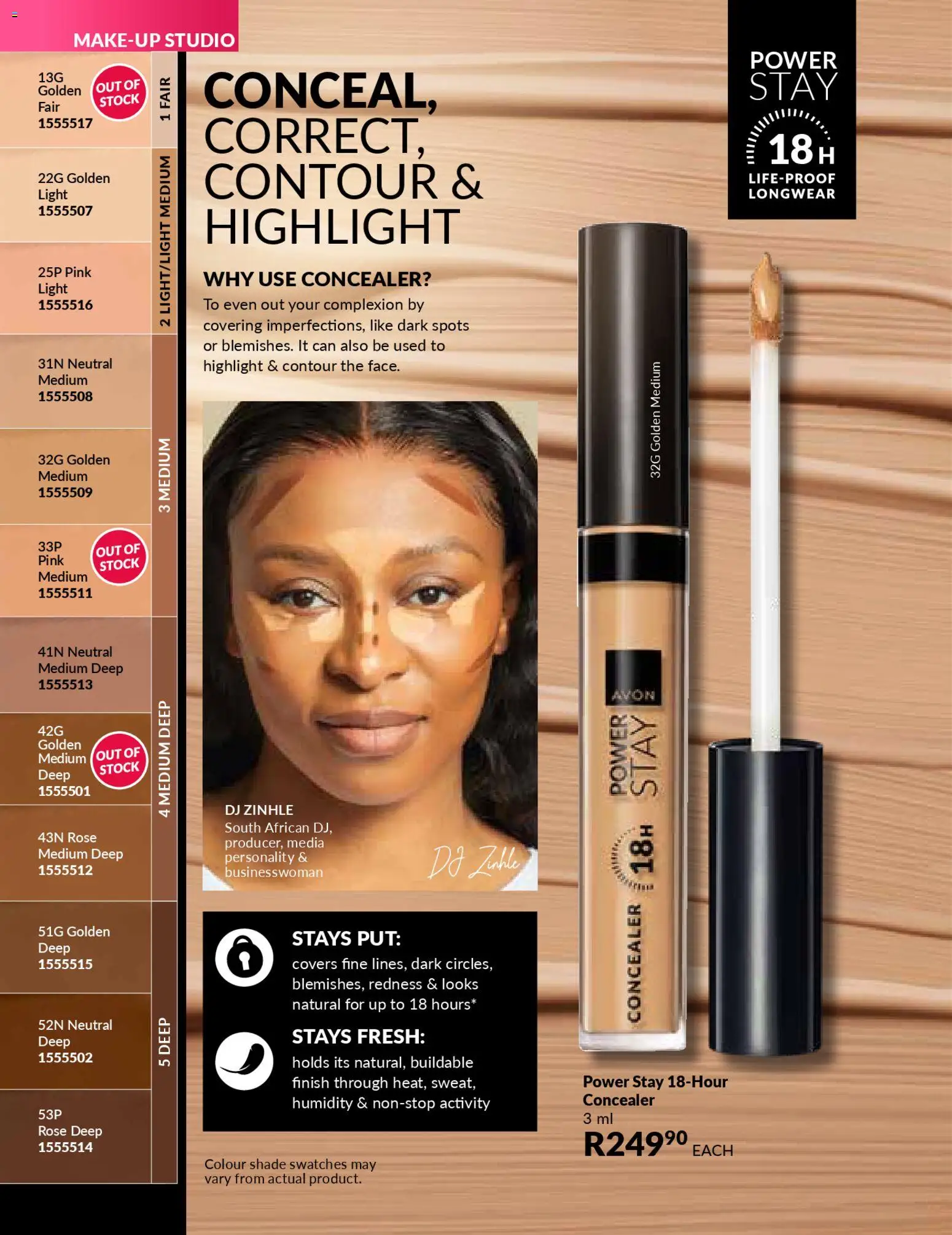 New Avon catalogue – valid from 01.01.2026 | Page: 50 | Products: Light, Concealer, Stock