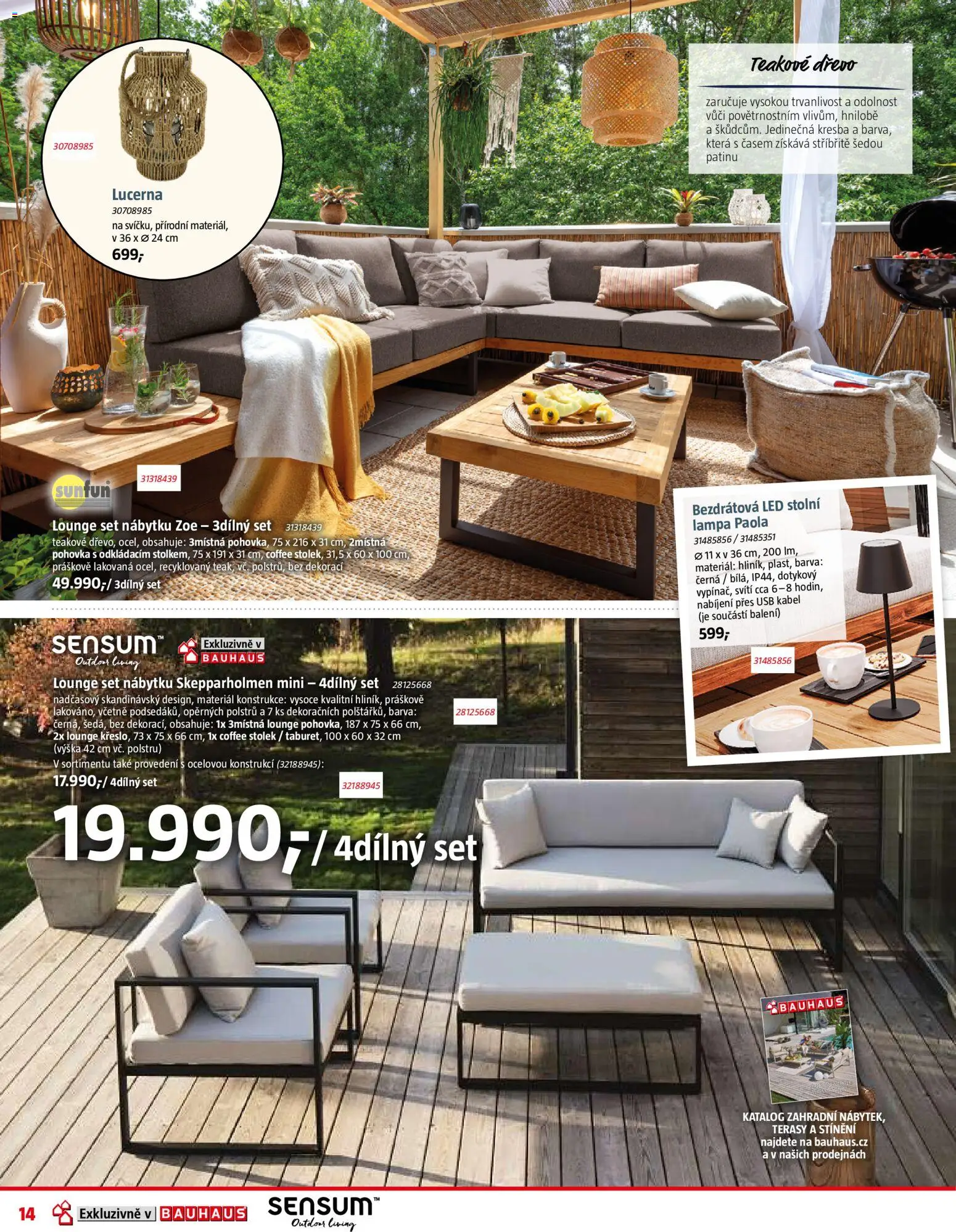 Bauhaus leták od 02.04.2026 | Strana: 14 | Produkty: Kabel, USB, Stolek, LED