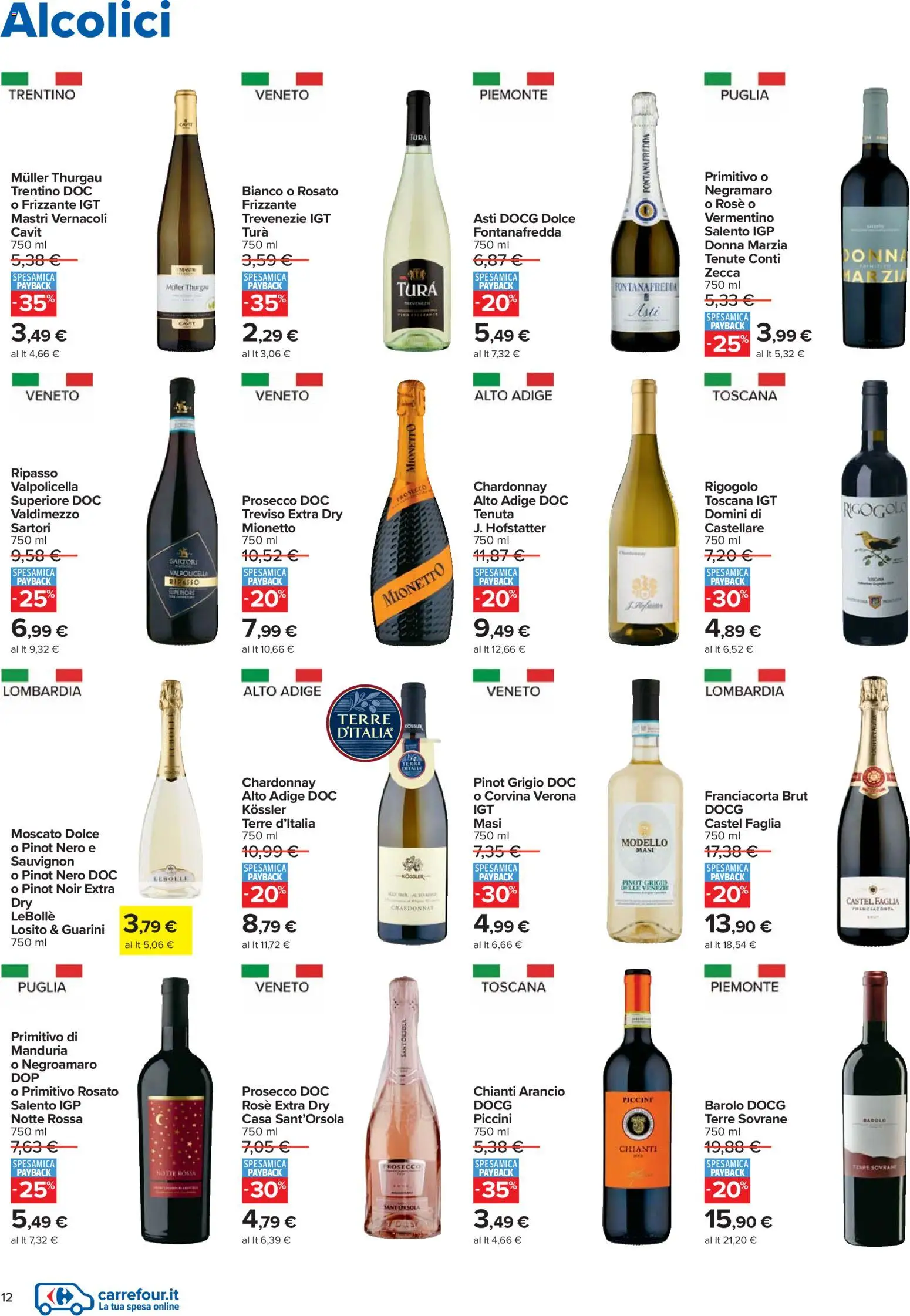 Volantino Carrefour del 27.12.2025 | Pagina: 12 | Prodotti: Prosecco
