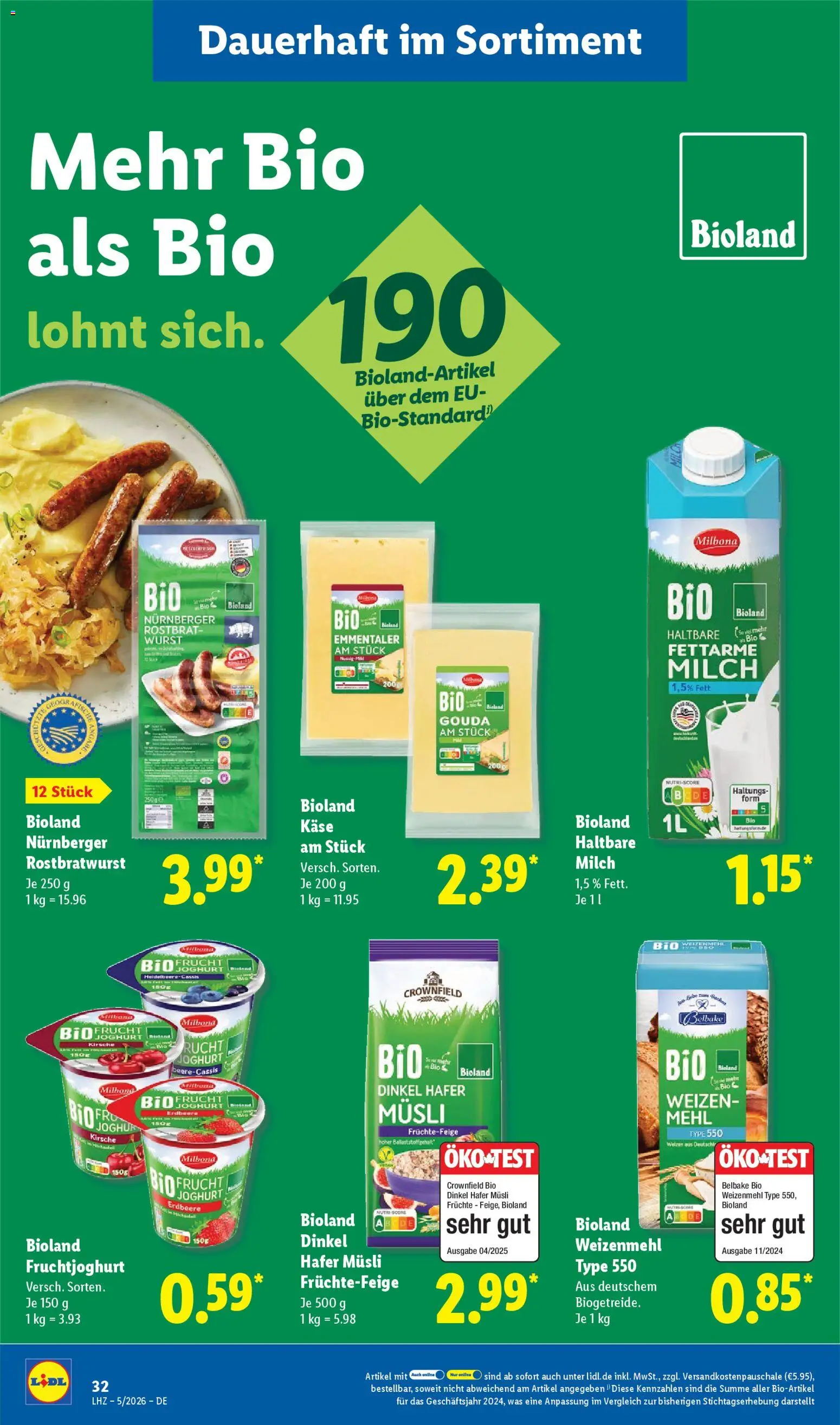 Lidl Prospekt Holzminden – gültig ab 26.01.2026 | Seite: 56 | Produkte: Musli, Mehl, Milch, Weizenmehl