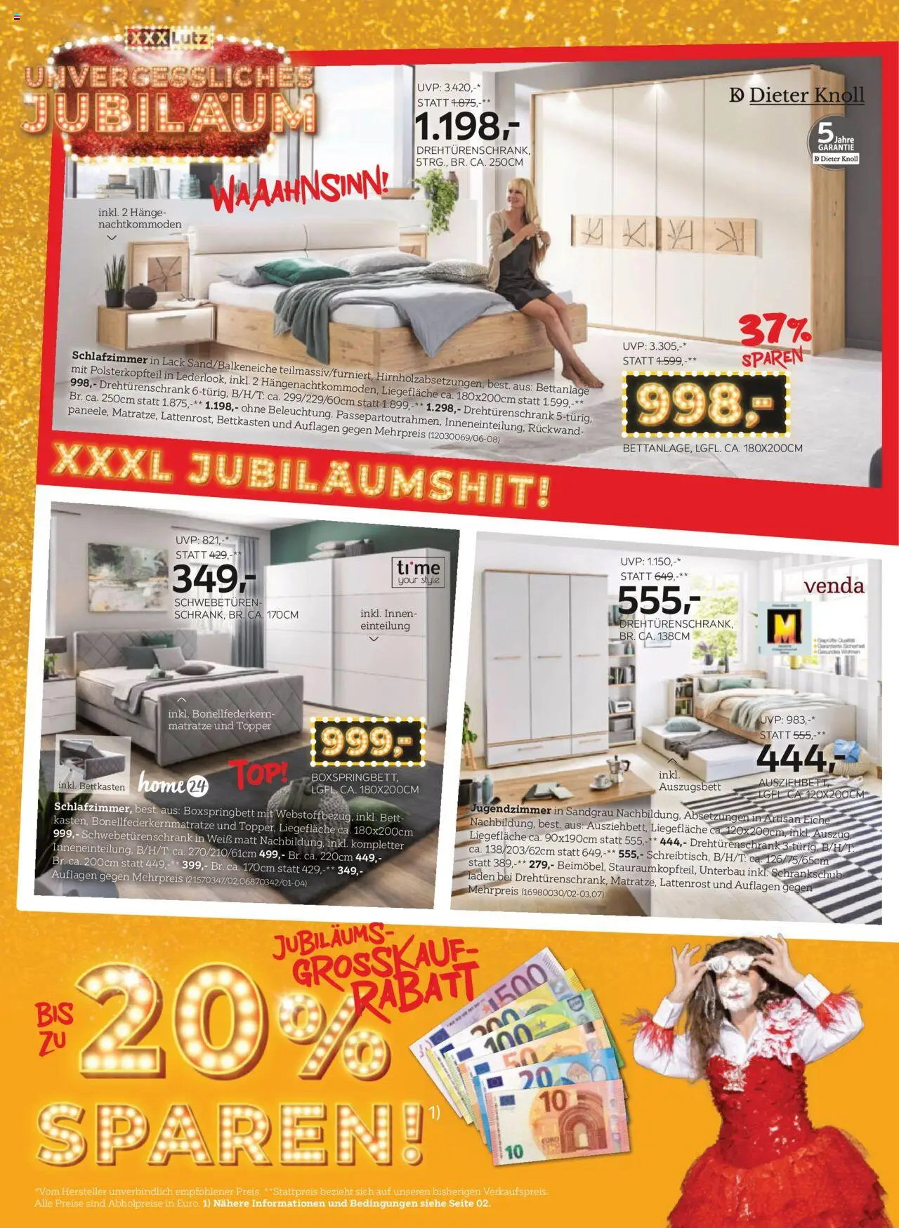 XXXLutz Prospekt aktuell von 10.06.2025 - Aktuelle Angebote | Seite: 8 | Produkte: Bett, Matratze, Lattenrost