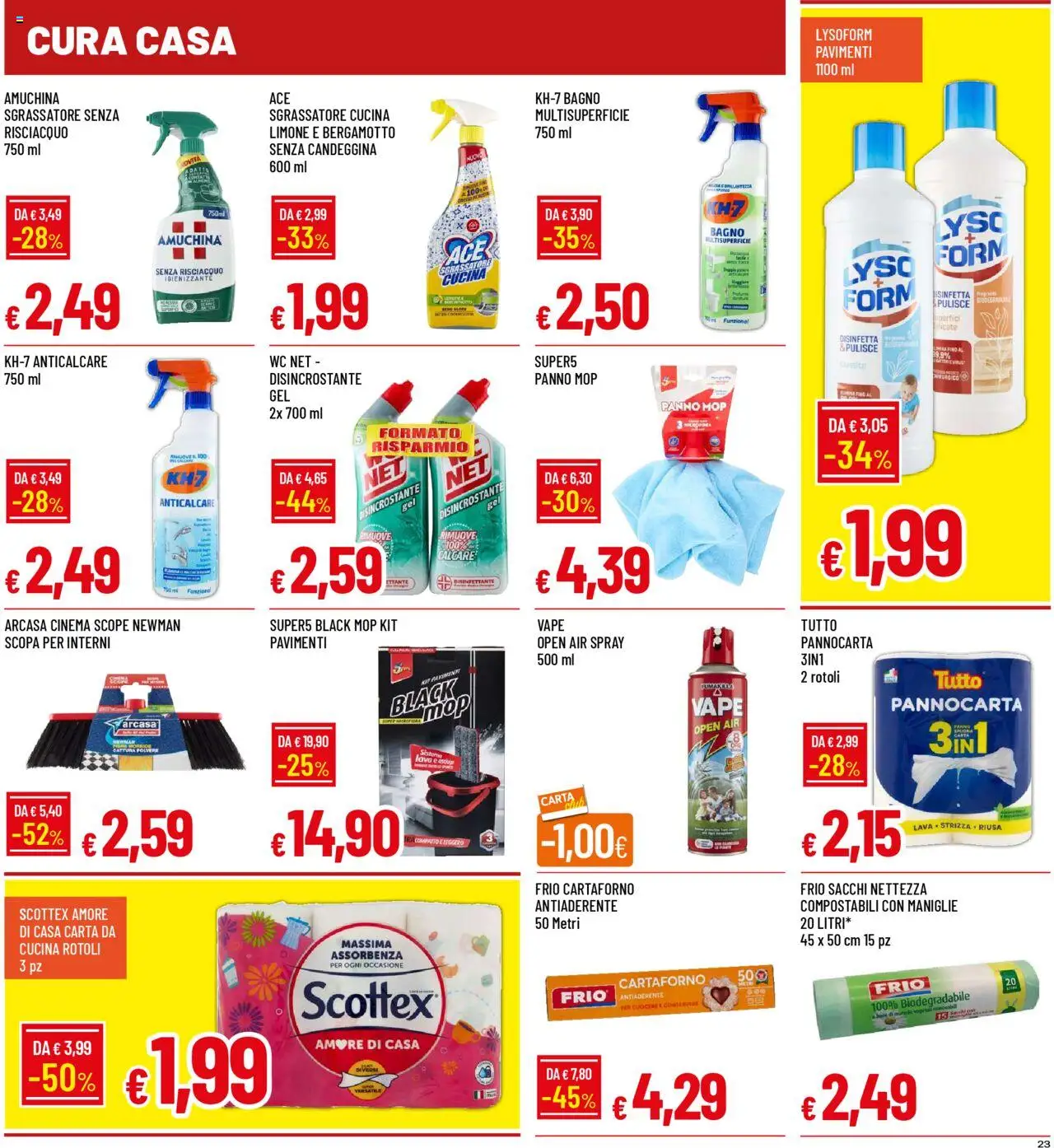 Volantino Galassia del 07.08.2025 | Pagina: 23 | Prodotti: Anticalcare, Sgrassatore, Limone, WC