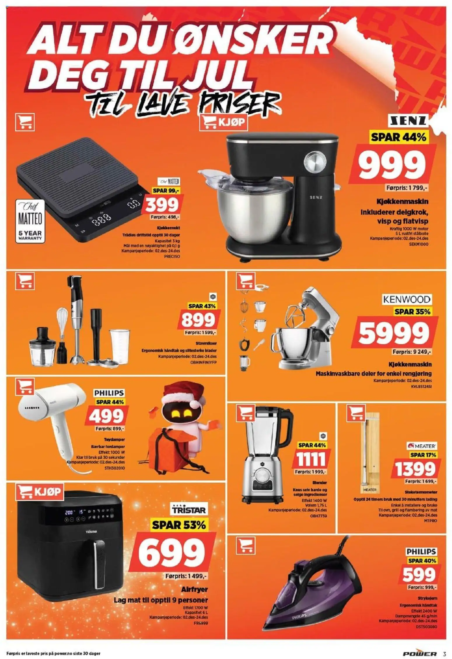 {H1} | Side: 3 | Produkter: Tøydamper, Grill, Blender, Håndtak