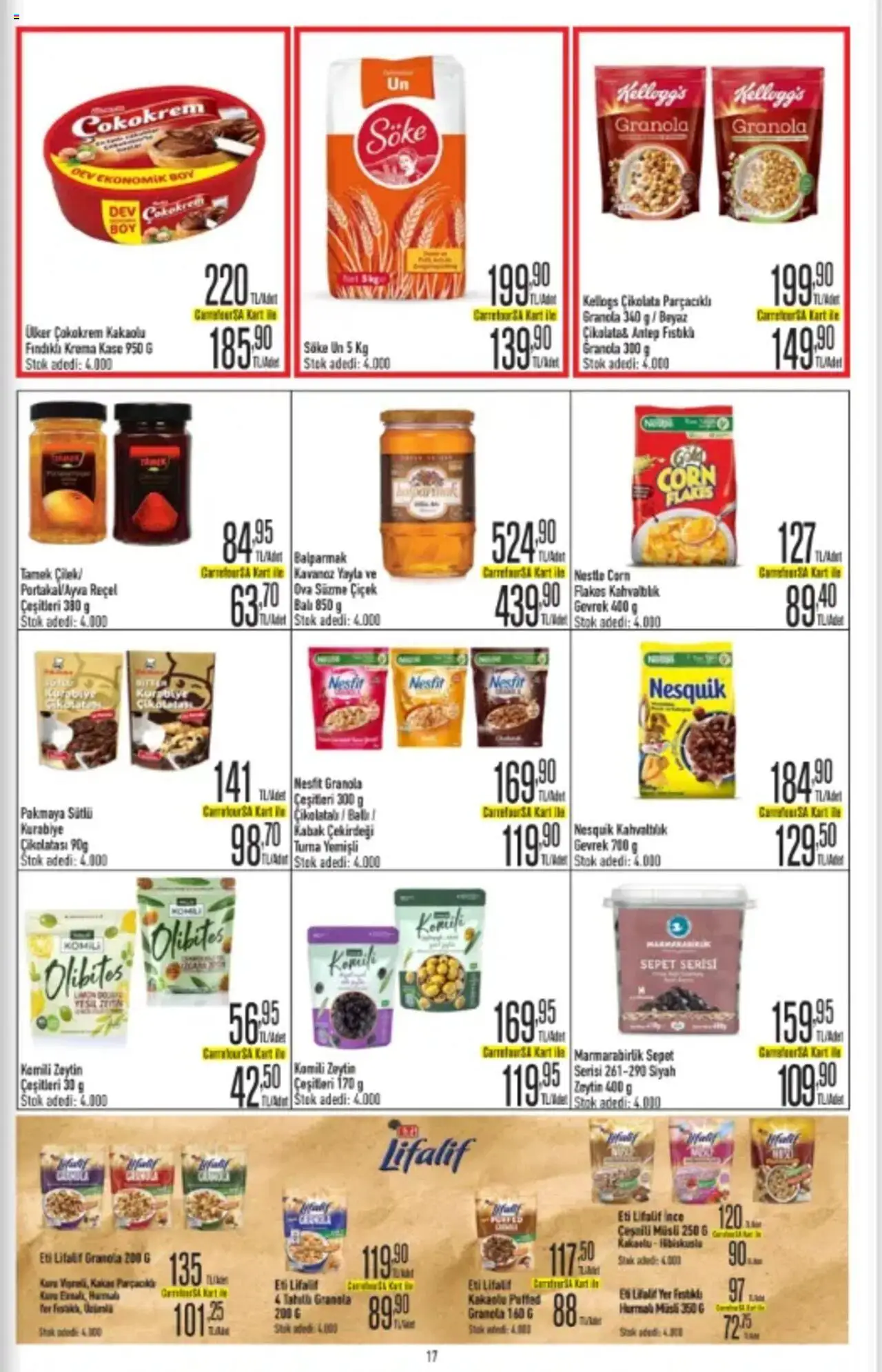 CarrefourSA Katalog - 26.09.2025 tarihinden itibaren geçerlidir | Sayfa: 17 | Ürünler: Kaşe, Sepet, Çikolata, Zeytin