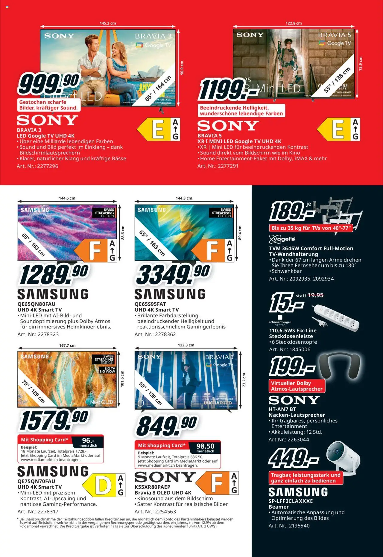 Media Markt Aktionen – gültig ab 05.10.2025 | Seite: 5 | Produkte: Fernseher, TV, Bilder, Beamer