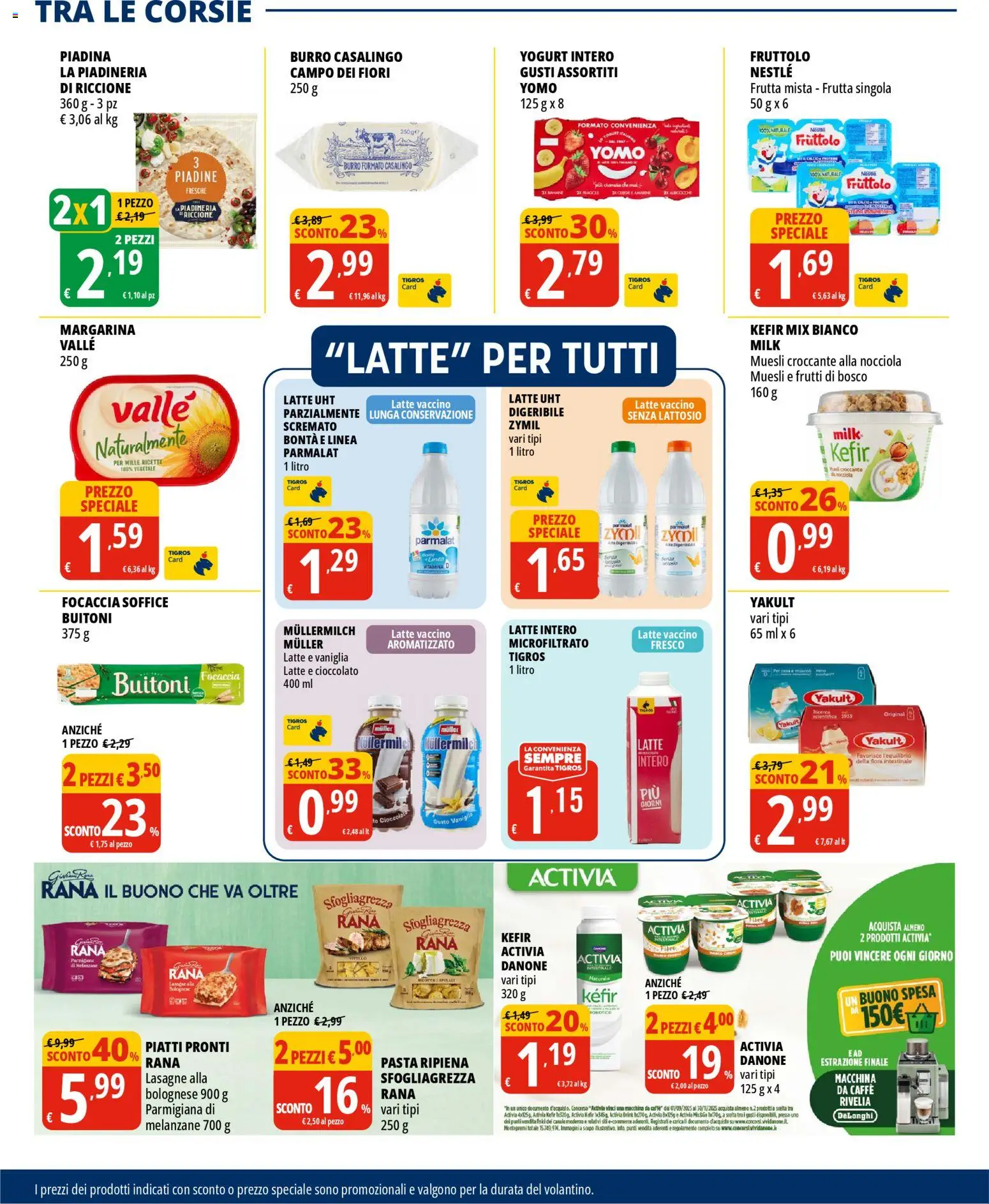 Volantino Tigros del 12.11.2025 | Pagina: 10 | Prodotti: Muesli, Yogurt, Pasta, Melanzane