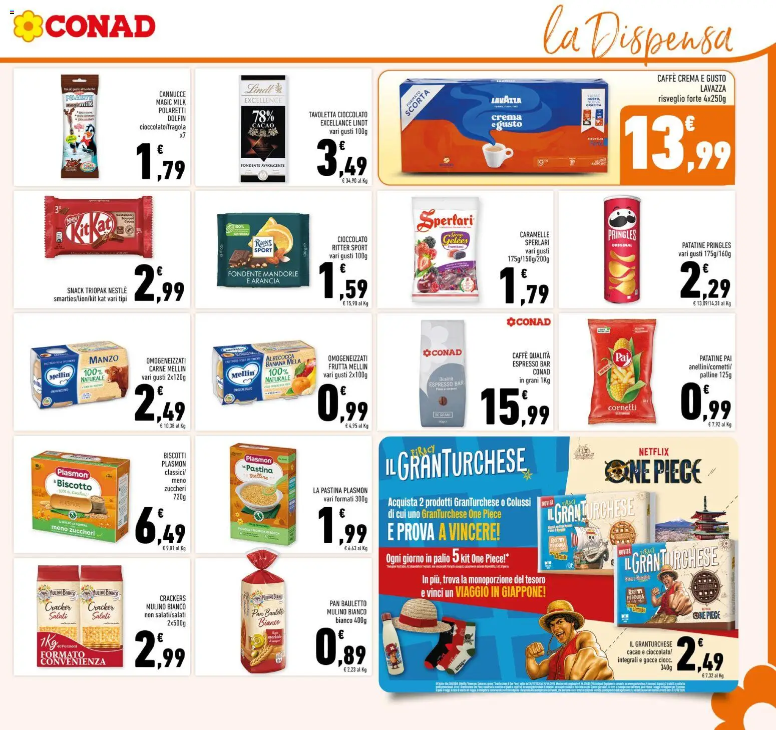 Volantino Conad del 08.04.2026 | Pagina: 11 | Prodotti: Cioccolato, Manzo, Caramelle, Biscotti