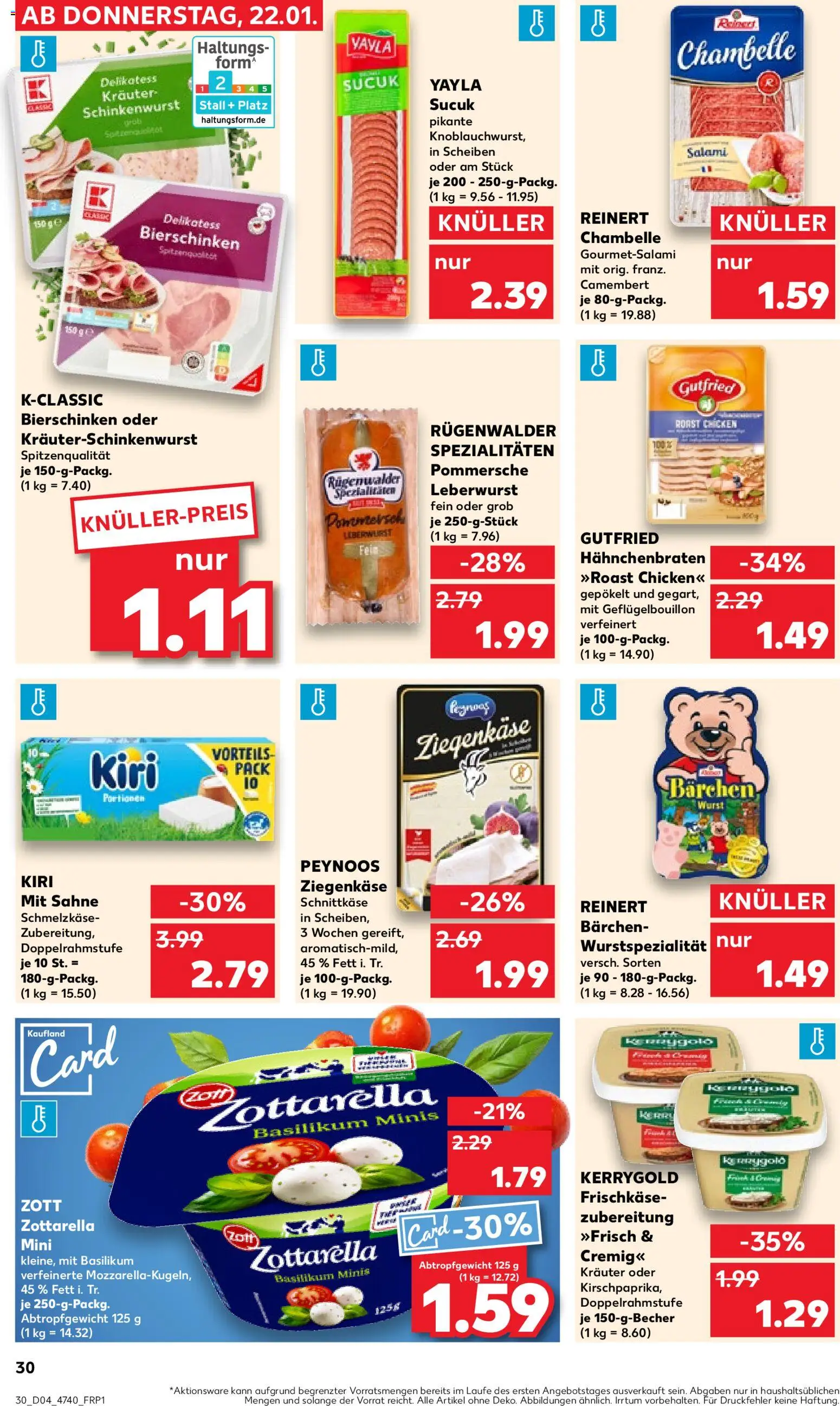 {H1} | Pagina: 30 | Producten: Salami