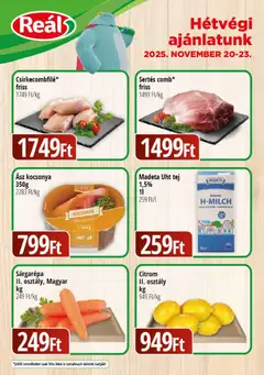 Reál Bevásárló hétvége - Kisalföld - amely érvényes a következő dátumtól: 20.11.2025