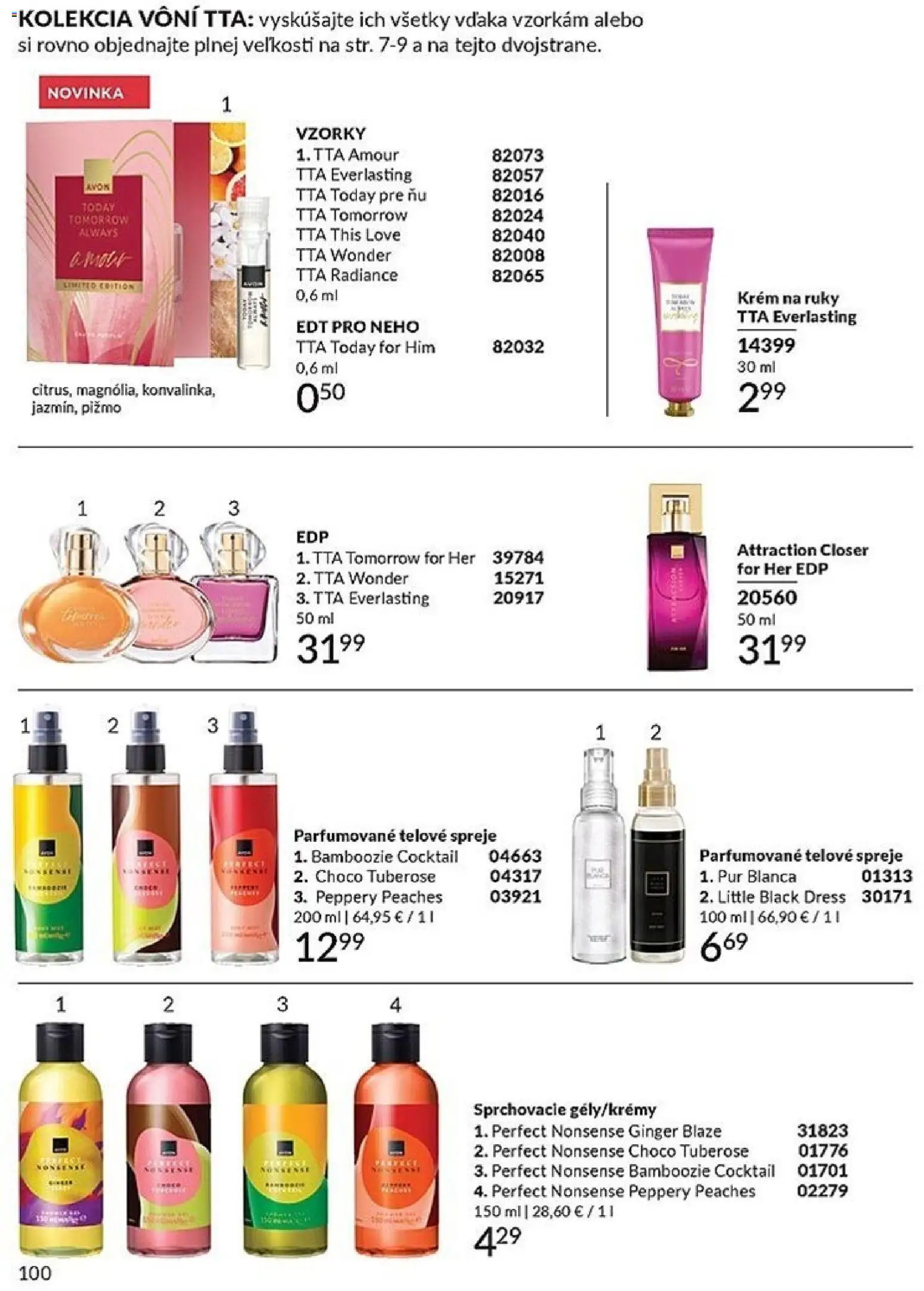 Nové Avon akcie – leták je platný od 01.03.2026 | Strana: 100 | Produkty: Krém na ruky, Krém