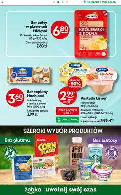 Żabka Gazetka od 30.07.2025 | Strona: 73 | Produkty: Ser żółty, Chleb tostowy, Jogurt, Chleb