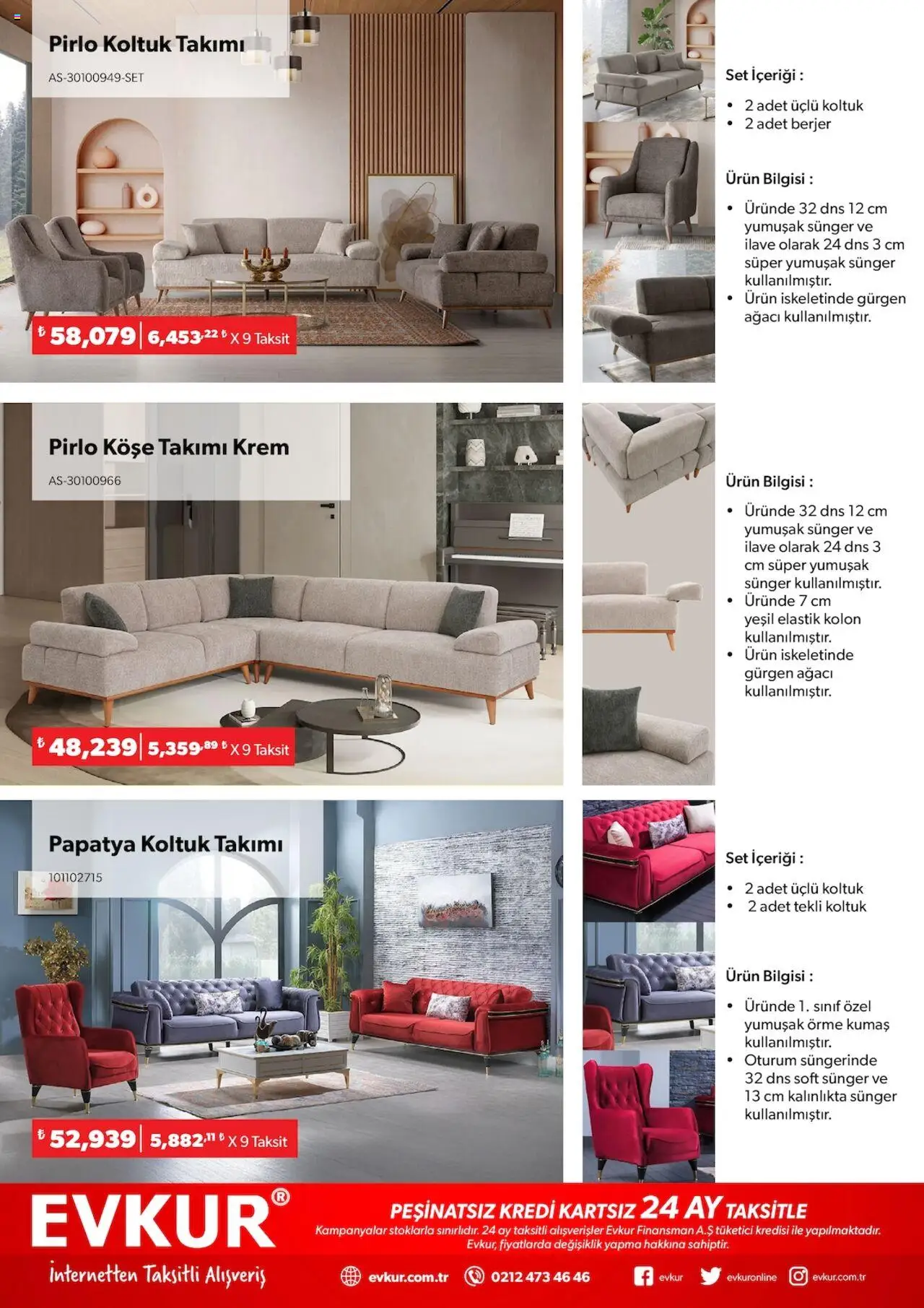 Evkur Katalog - 01.09.2025 tarihinden itibaren geçerlidir | Sayfa: 6 | Ürünler: Koltuk, Krem, Koltuk takımı