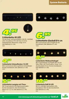 Landi Aktionen Weihnachtsbeleuchtung ab 24.10.2025 gültig | Seite: 11 | Produkte: Batterie