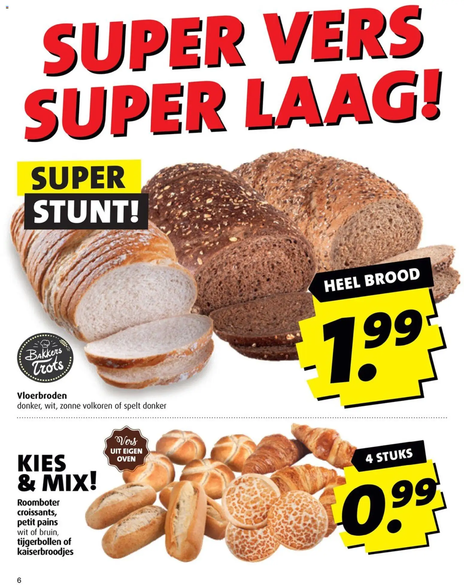 {H1} | Pagina: 6 | Producten: Brood, Roomboter, Oven