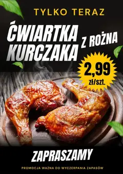 Pogląd oferty "Prim Market Promocja - Ćwiartka Kurczaka Z Rożna" - ważna od 26.01.2026