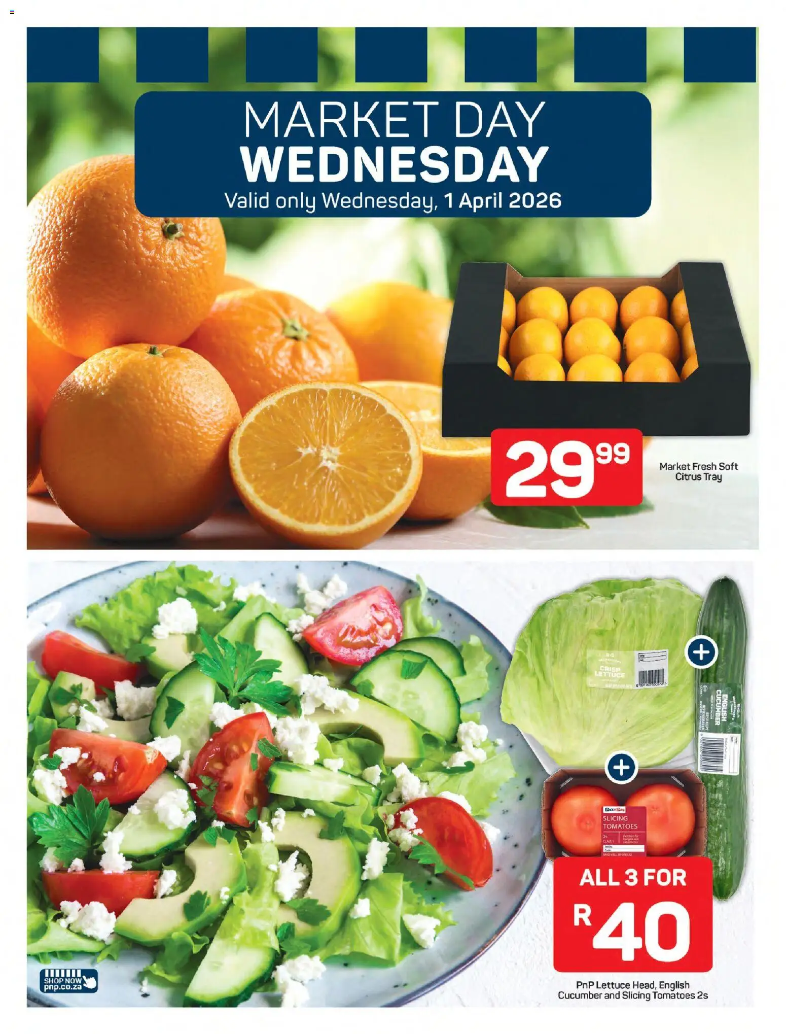 New Pick n Pay catalogue – valid from 30.03.2026 | Page: 7 | Products: Tray, Tomatoes, Lettuce