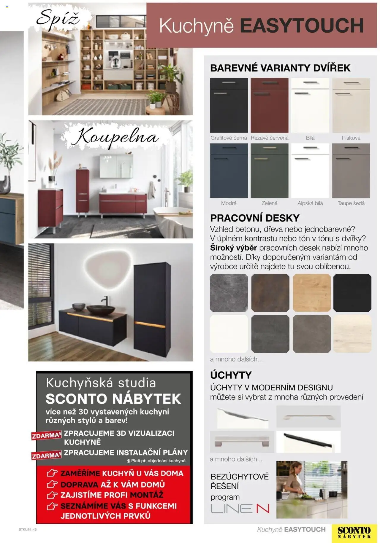 Sconto nábytek katalog - Kuchyně od 01.01.2025 | Strana: 43 | Produkty: Špíz, Nábytek, Desky, Kuchyně