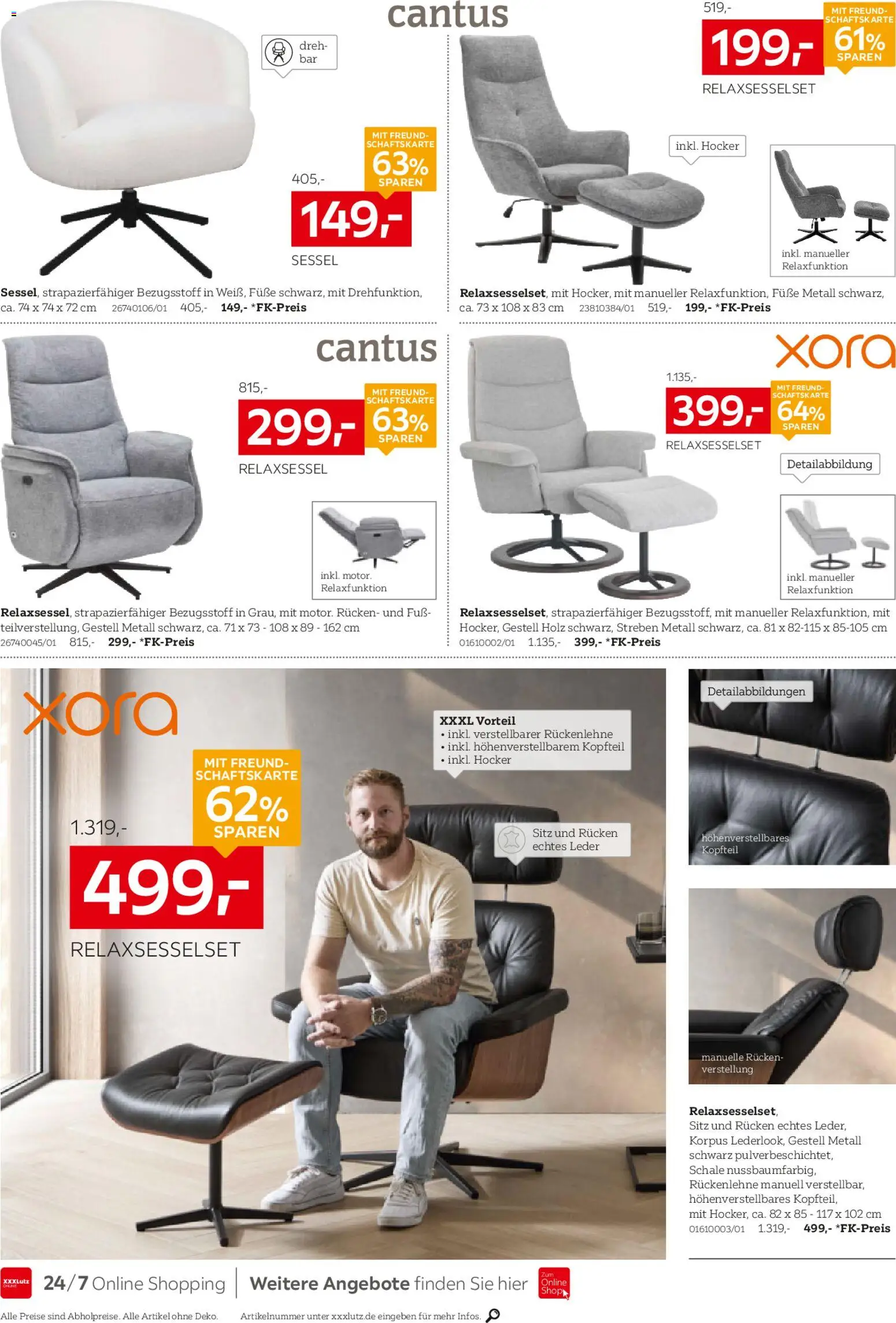 XXXL Lutz Polstermöbel-Testerinnen und -Tester gesucht! – gültig ab 26.10.2025 | Seite: 10 | Produkte: Hocker, Relaxsessel, Sessel
