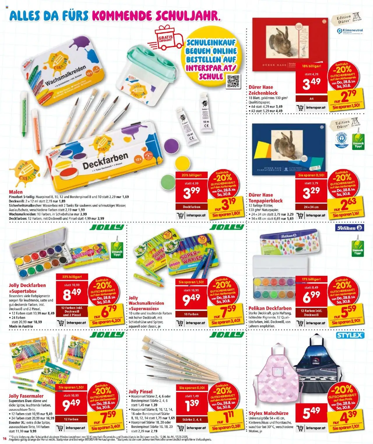 Interspar Flugblatt gültig ab 28.08.2025 | Seite: 16 | Produkte: Pinsel