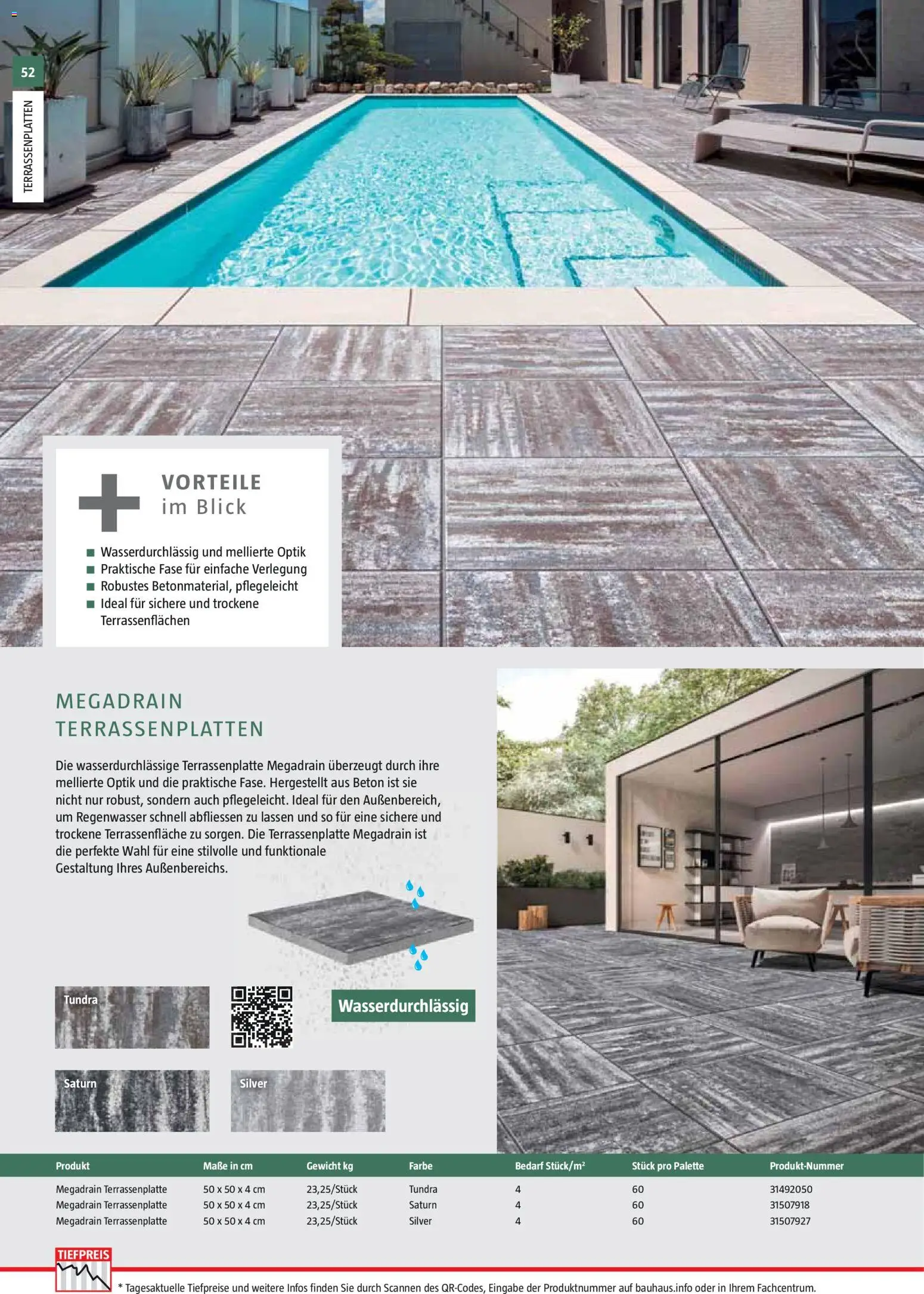 Bauhaus Gartenbaumaterialien 2026 – gültig ab 02.03.2026 | Seite: 52 | Produkte: Gewicht