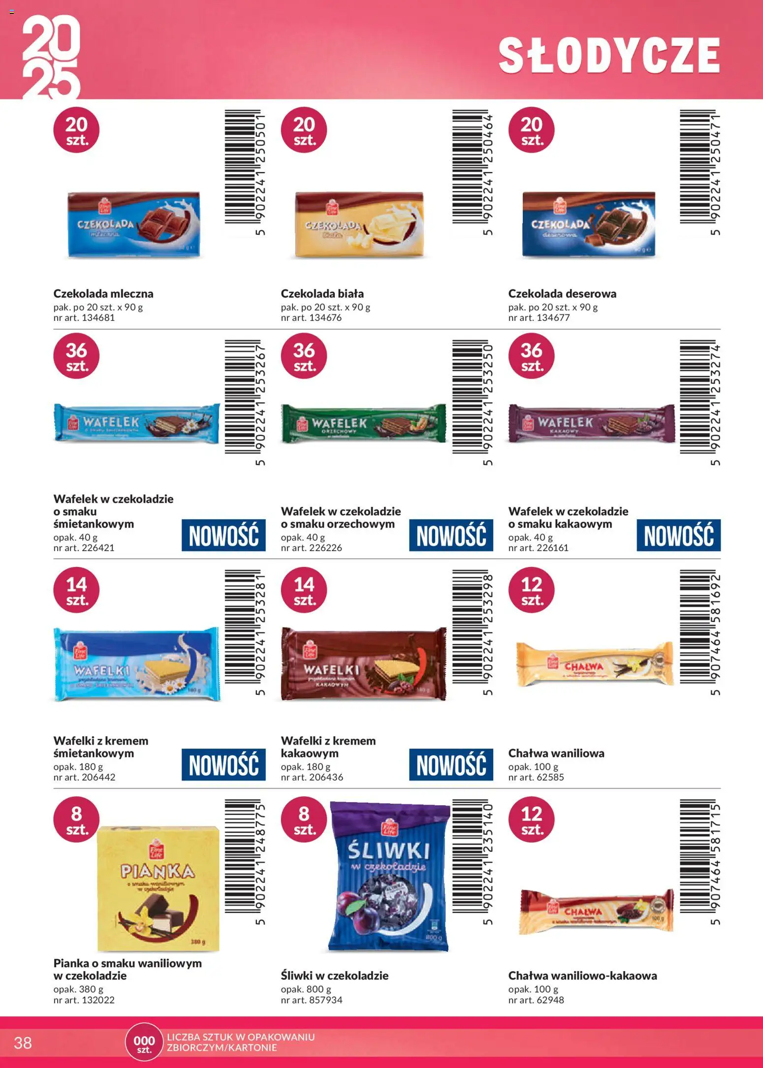 Makro Gazetka - Katalog marki własne dla Twojego sklepu od 28.04.2025 | Strona: 38 | Produkty: Czekolada mleczna, Wafelki, Czekolada, Czekolada deserowa