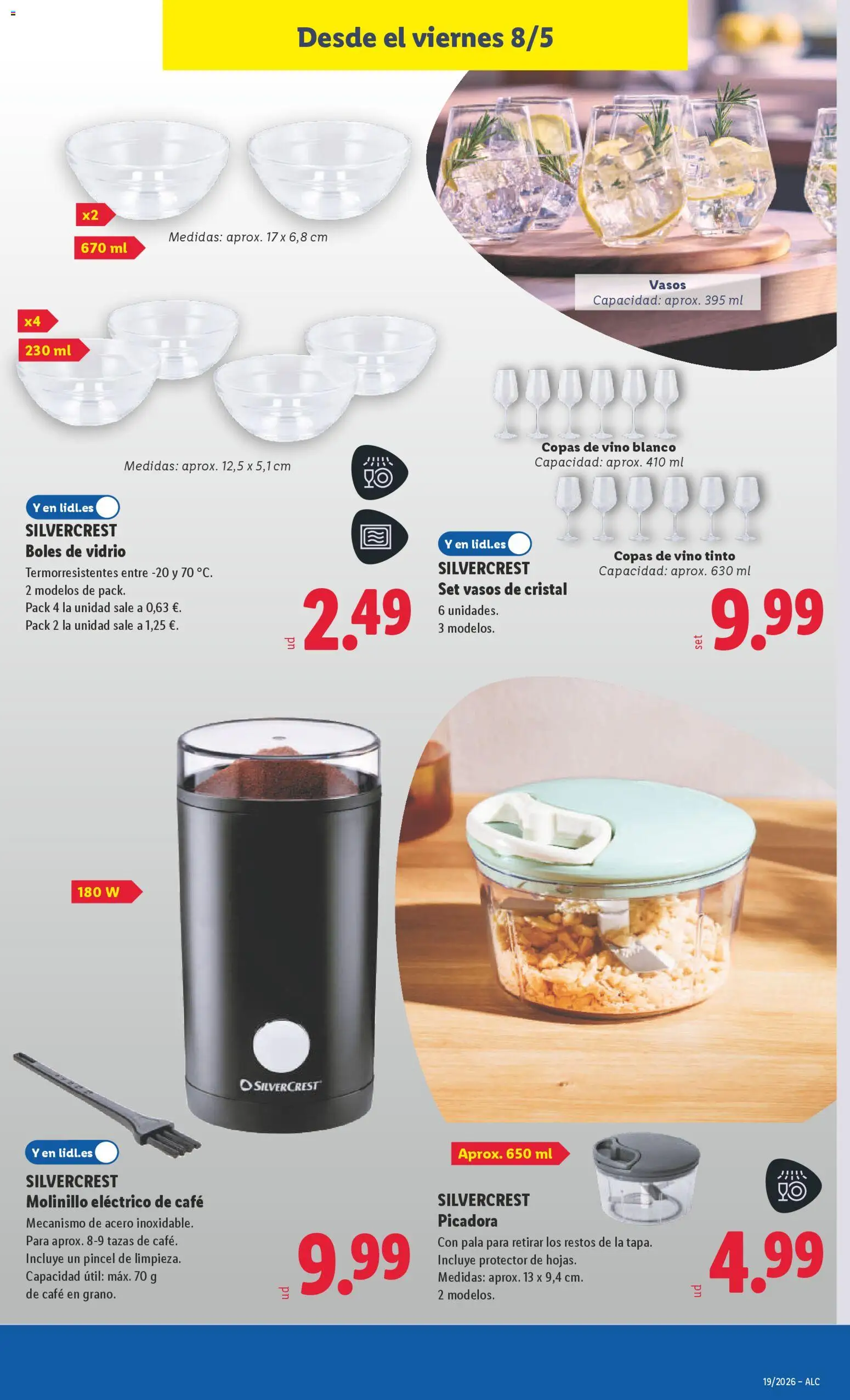 Lidl folleto de bazar │ válido desde el 04.05.2026 | Página: 25 | Productos: Café, Vino, Vasos