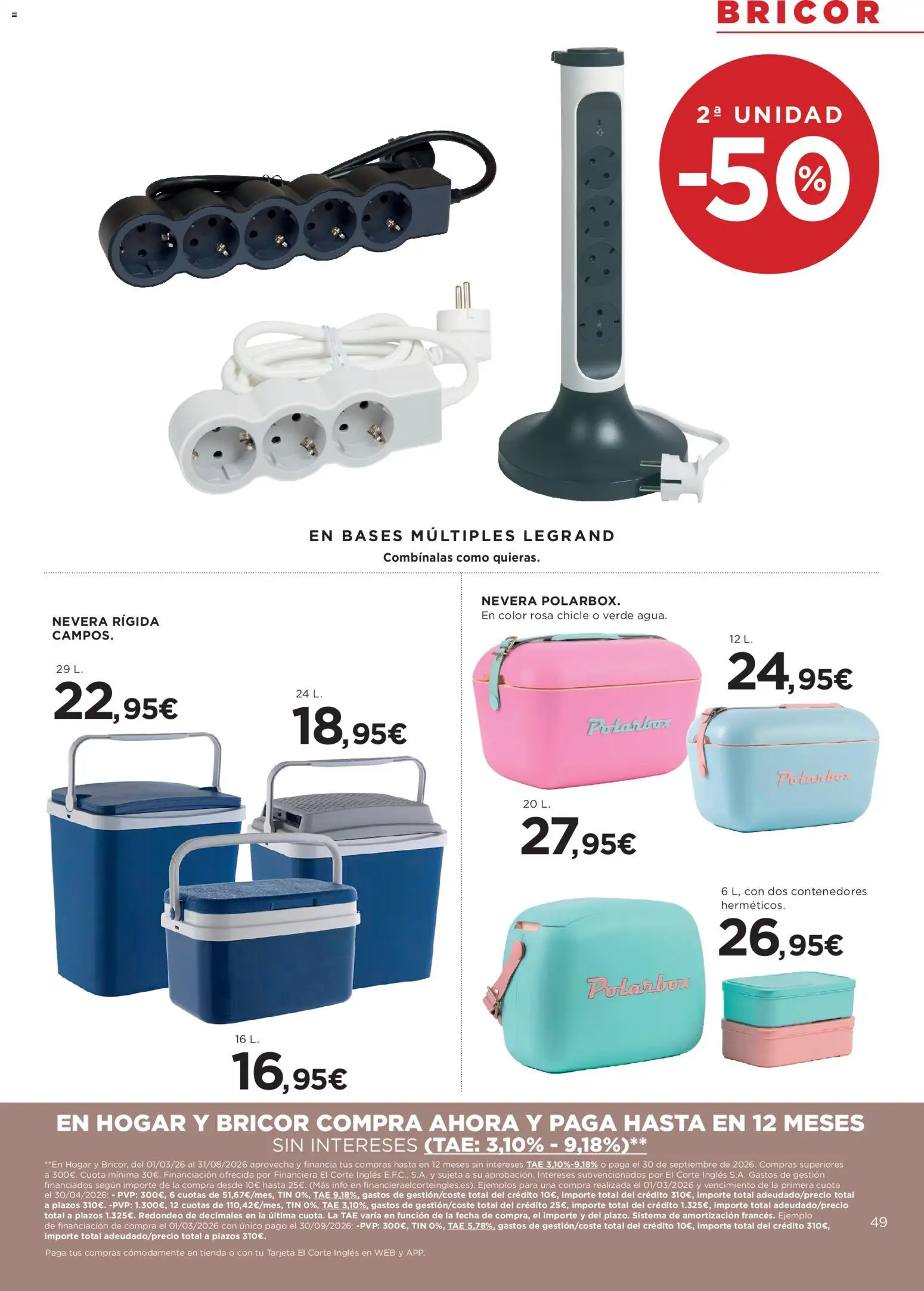 Hipercor catálogo │ válido desde el 23.04.2026 | Página: 49 | Productos: Nevera