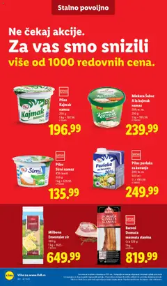 Milbona Ementaler sir, Ementaler sir 400 g - pregled Lidl kataloga - važi od 16.10.2025 | Strana: 18