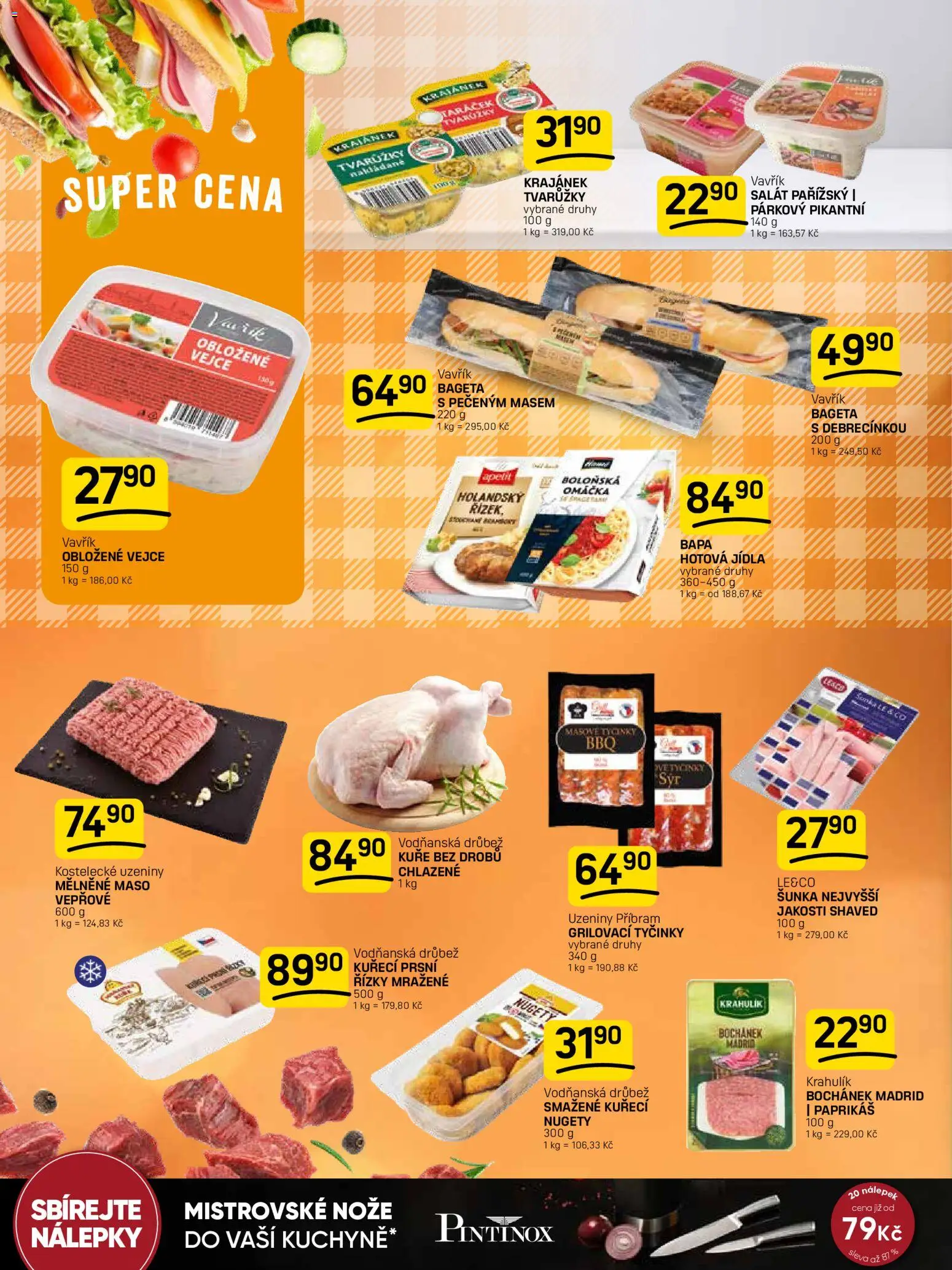 Flop leták od 22.04.2026 | Strana: 6 | Produkty: Vejce, Salát, Nálepky, Bageta