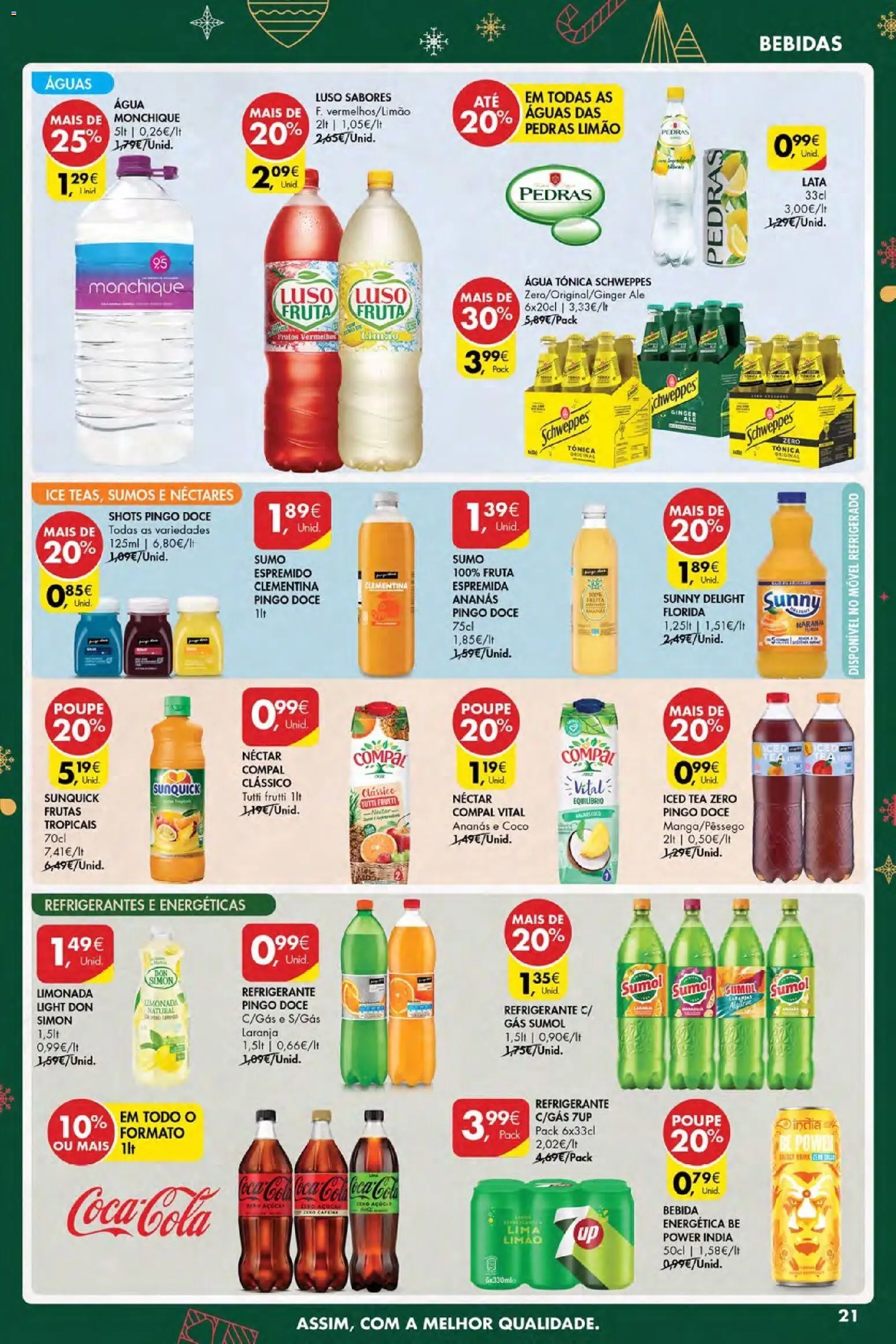 Pingo Doce Poupe Esta Semana Açores │ válido de 11.12.2025 | Página: 23 | Produtos: Agua, Refrigerante, Coca-cola, Bebida
