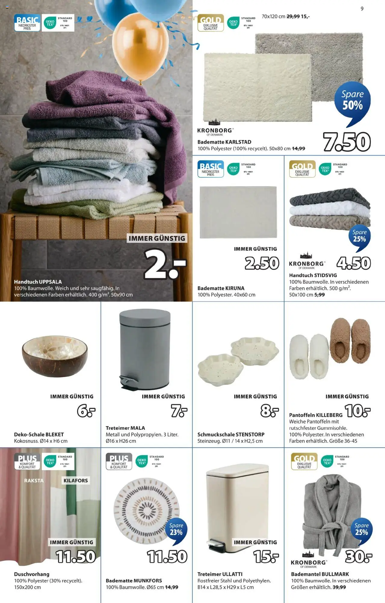 JYSK Angebote gültig ab 01.10.2025 | Seite: 9 | Produkte: Bademantel