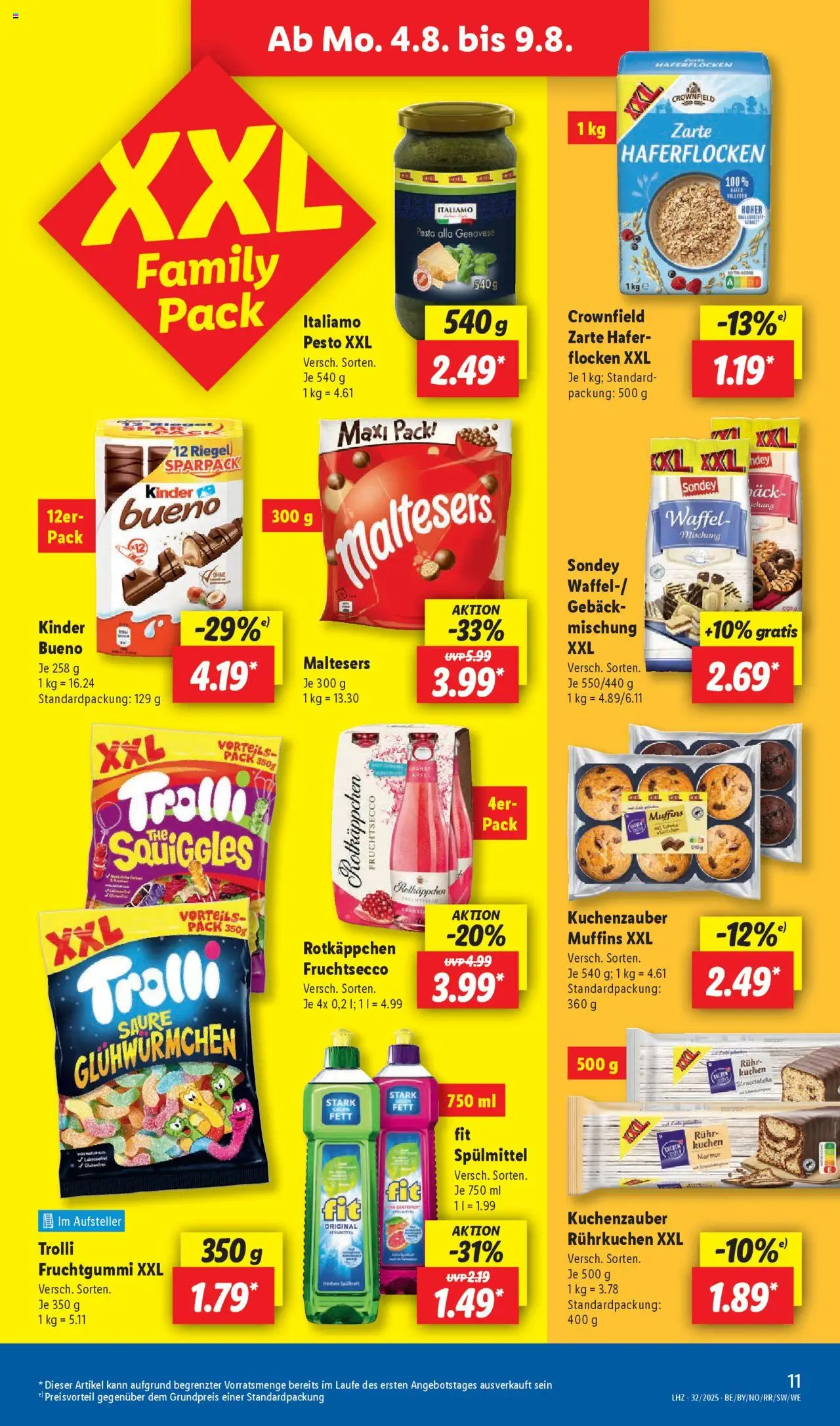 Lidl Prospekt Hilders - gültig ab dem 04.08.2025 | Seite: 17 | Produkte: Äpfel, Grapefruit, Rotkäppchen, Flocken