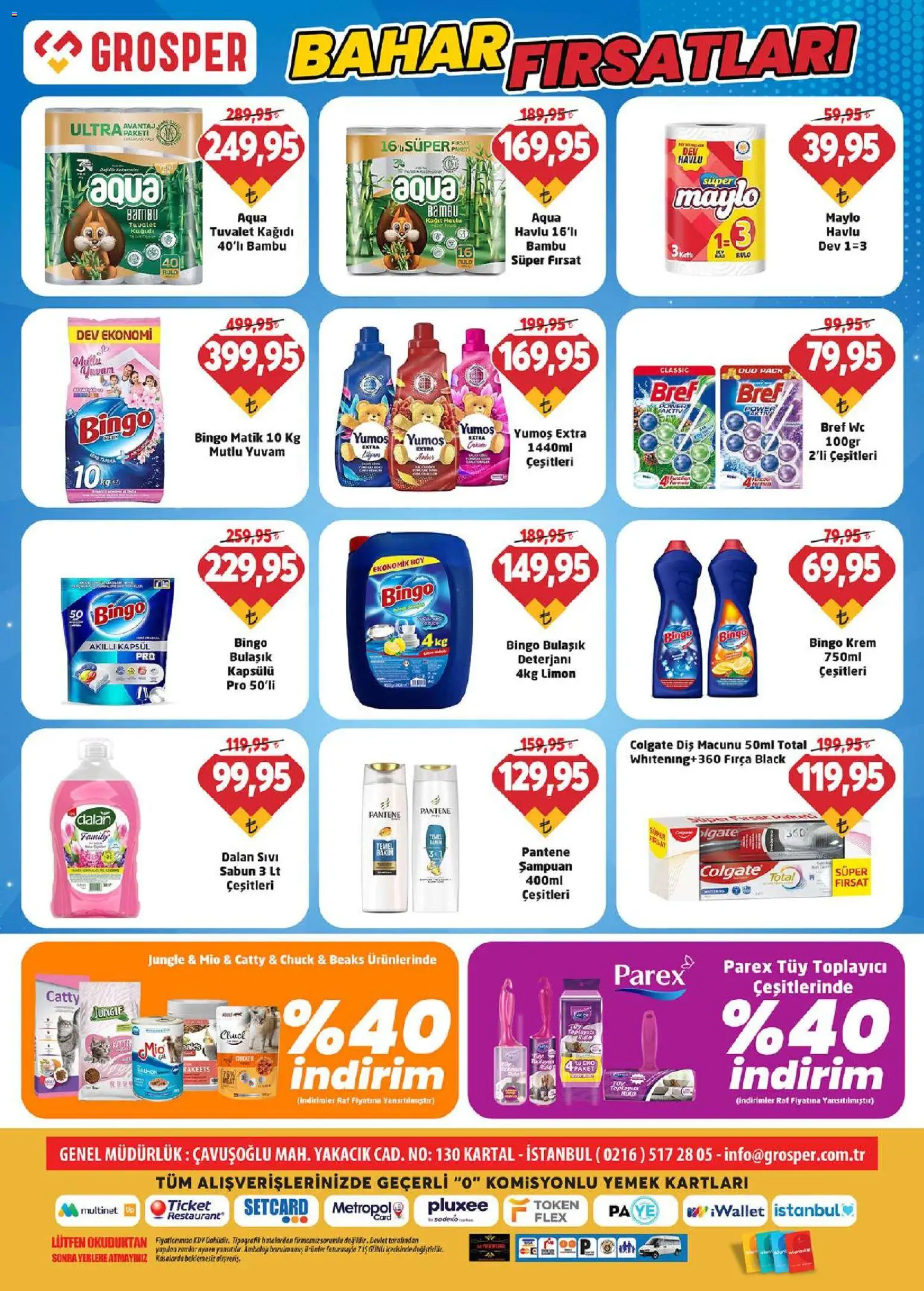 Grosper Katalog - 01.04.2026 tarihinden itibaren geçerlidir | Sayfa: 4 | Ürünler: Tuvalet, Krem, Diş macunu, Kağıt havlu