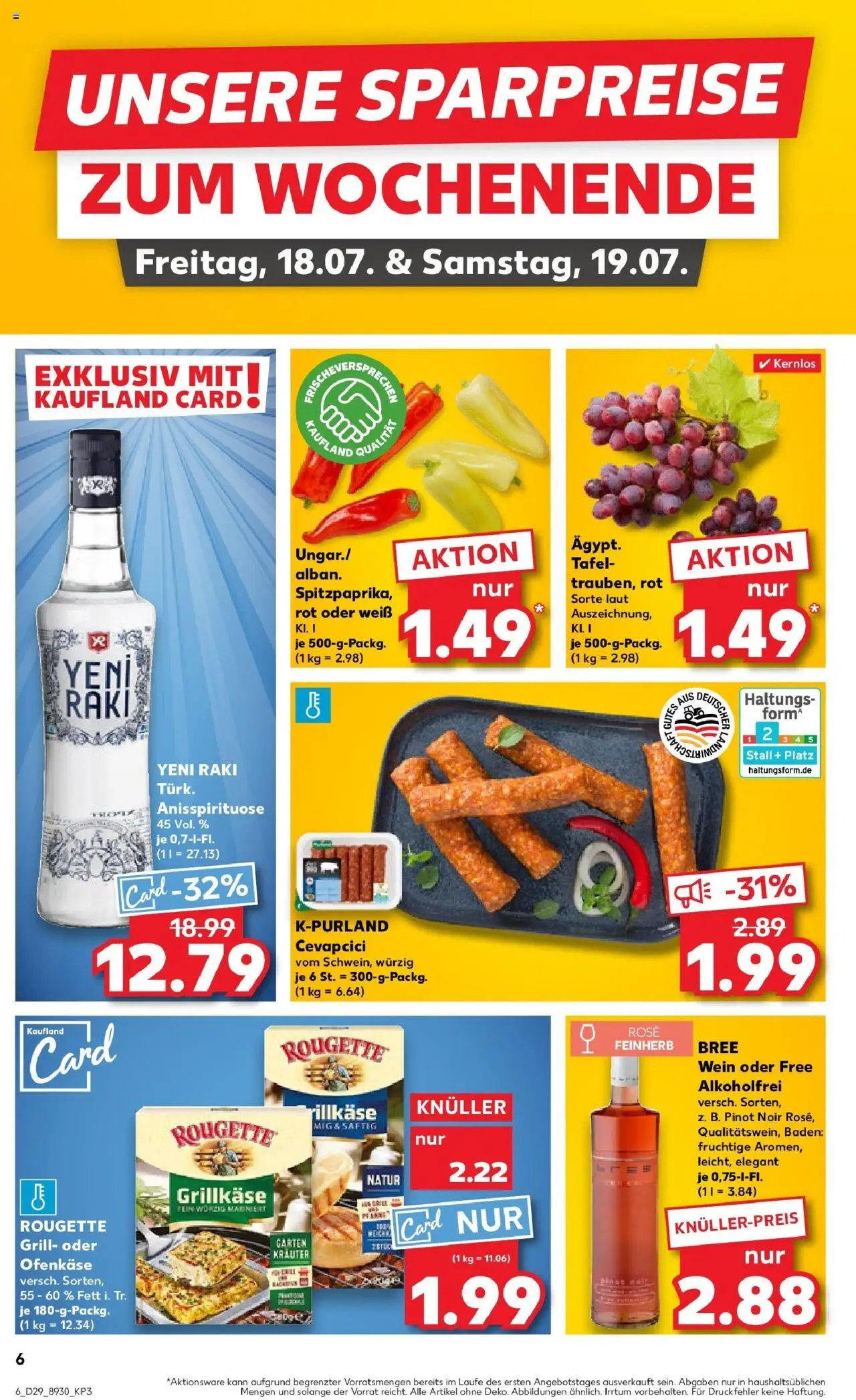 Kaufland prospekt Karlsruhe	 - gültig ab dem 21.07.2025 | Seite: 19 | Produkte: Grill, Bree, Cevapcici, Wein