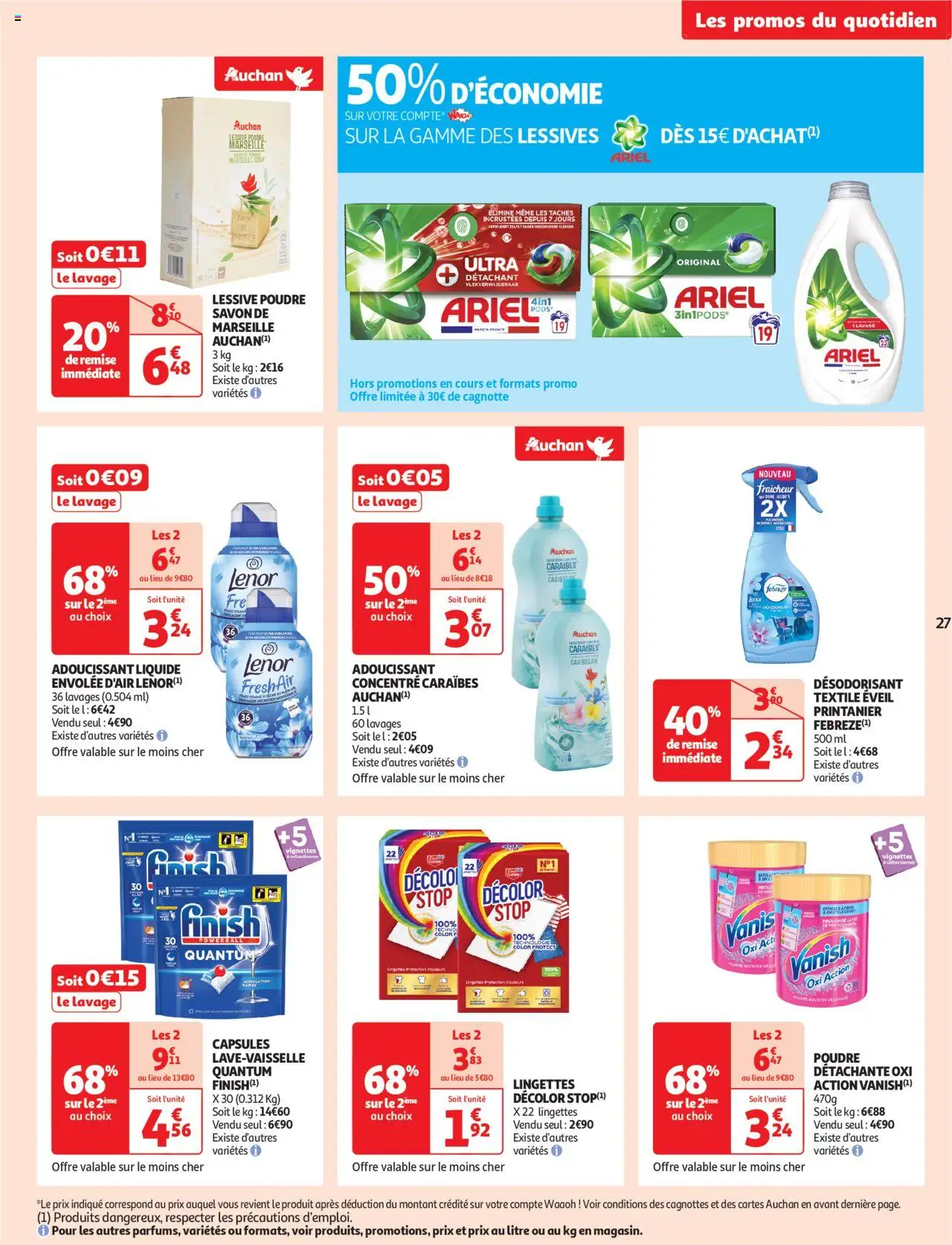  | Page: 27 | Produits: Désodorisant, Adoucissant, Détachant, Détergent
