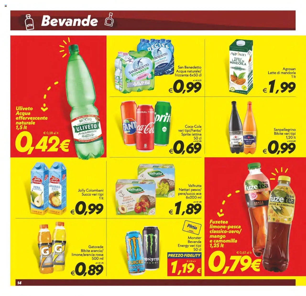 Volantino SuperConveniente del 24.07.2025 | Pagina: 14 | Prodotti: Tè, Latte, Mango, Pesca