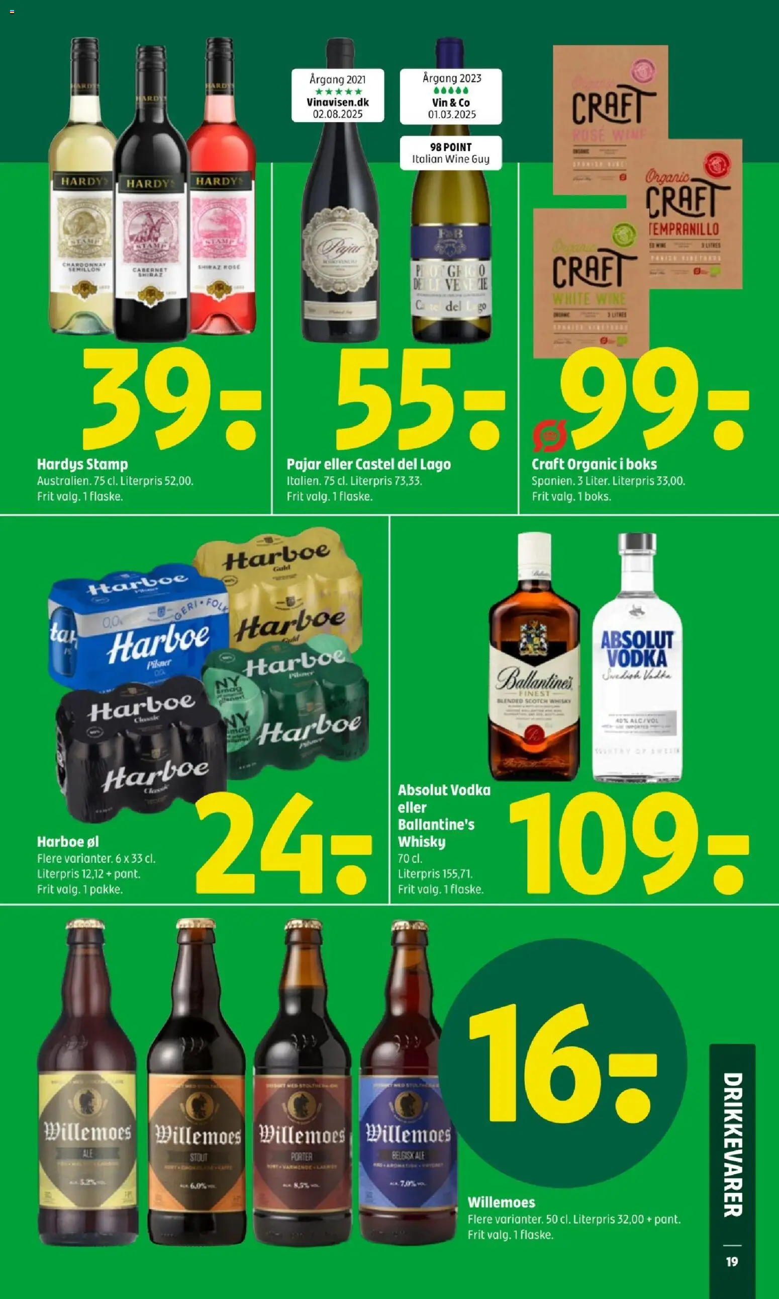 Coop 365 tilbudsavis – gyldig fra 08.01.2026 | Side: 21 | Produkter: Vin, Øl, Te, Whisky