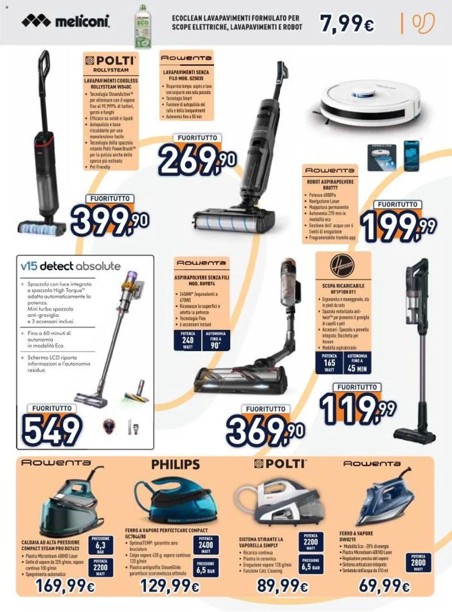 Volantino Unieuro del 16.01.2026 | Pagina: 19 | Prodotti: Spazzola, Anticalcare, Acqua, Navigazione