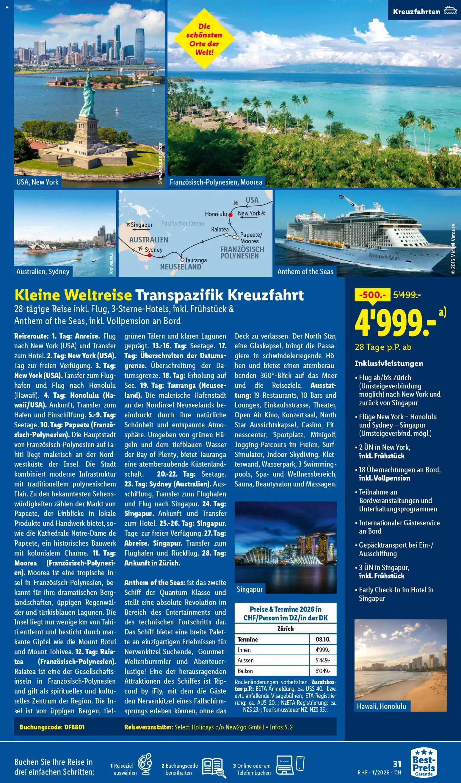 Lidl Aktionen Reisen Januar – gültig ab 29.12.2025 | Seite: 31 | Produkte: Telefon, Wasser