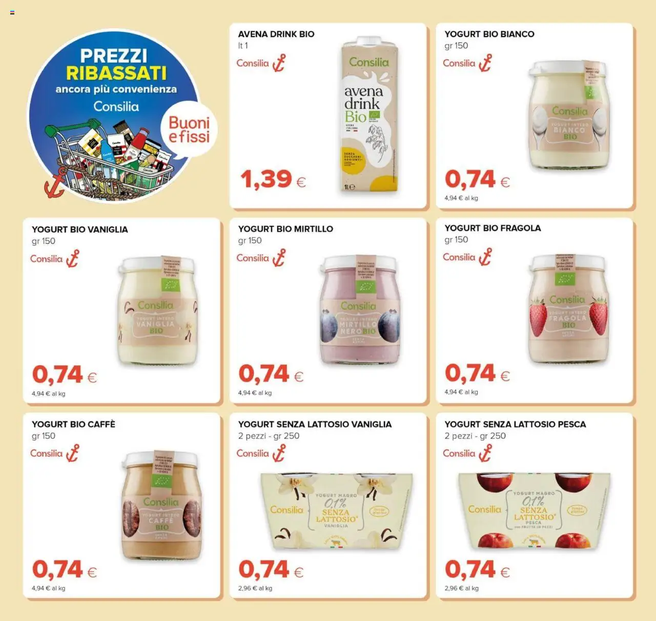 Volantino Tigre del 11.06.2025 | Pagina: 8 | Prodotti: Yogurt senza lattosio, Yogurt, Caffè, Pesca