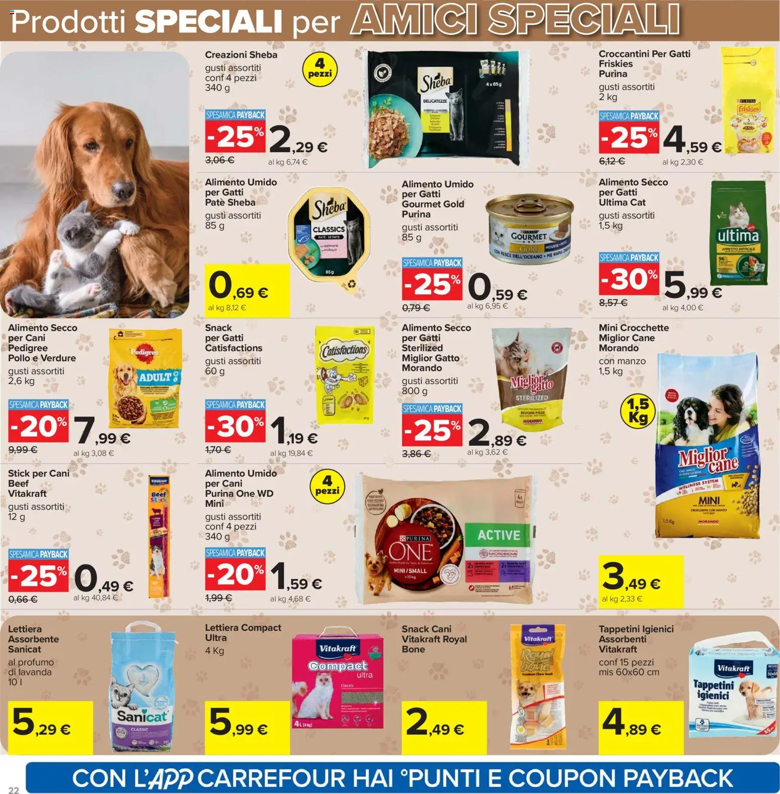 Volantino Carrefour del 02.03.2026 | Pagina: 22 | Prodotti: Manzo, Verdure, Crocchette, Lavanda